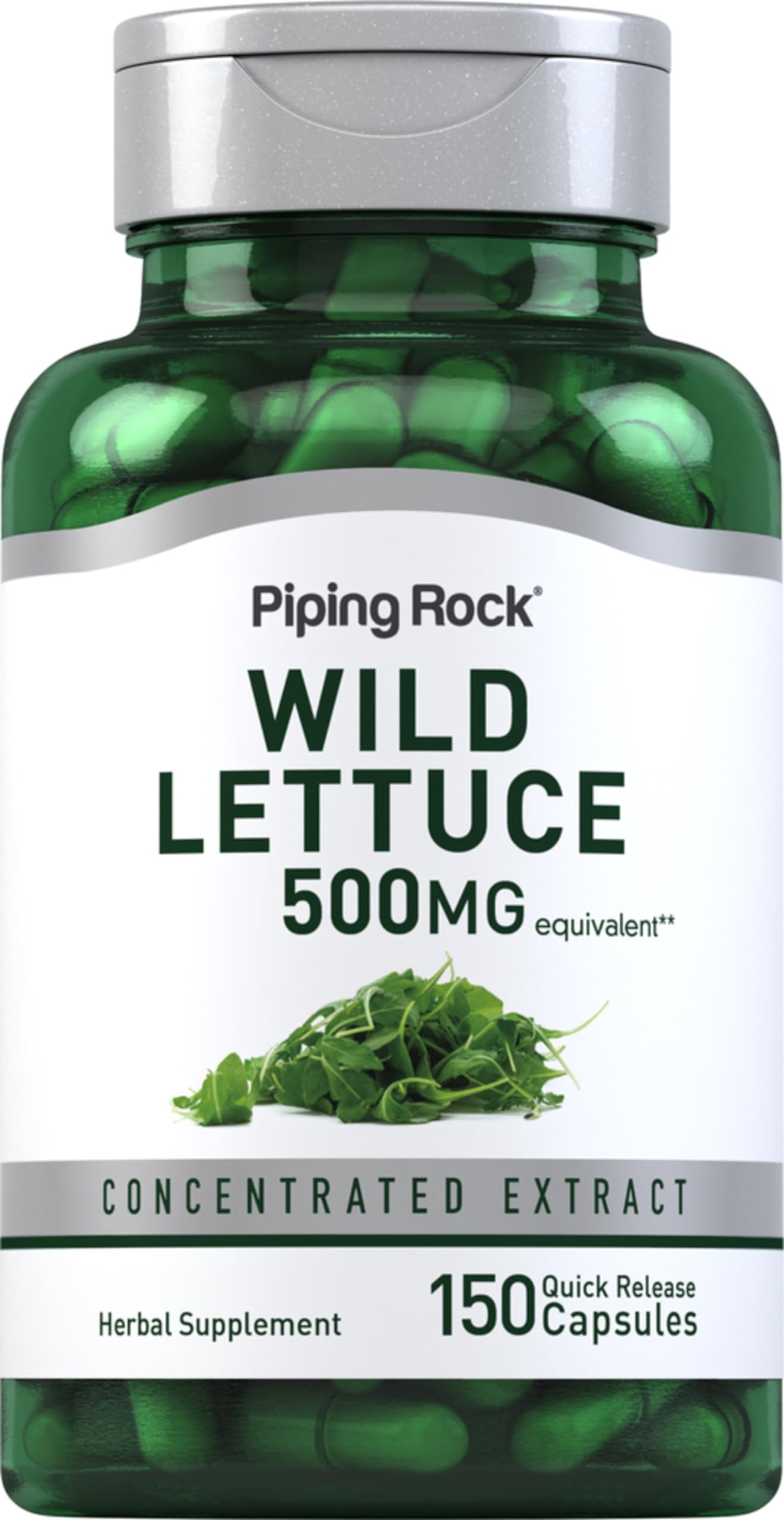 Piping Rock Wild Lettuce Extract 150 Capsules