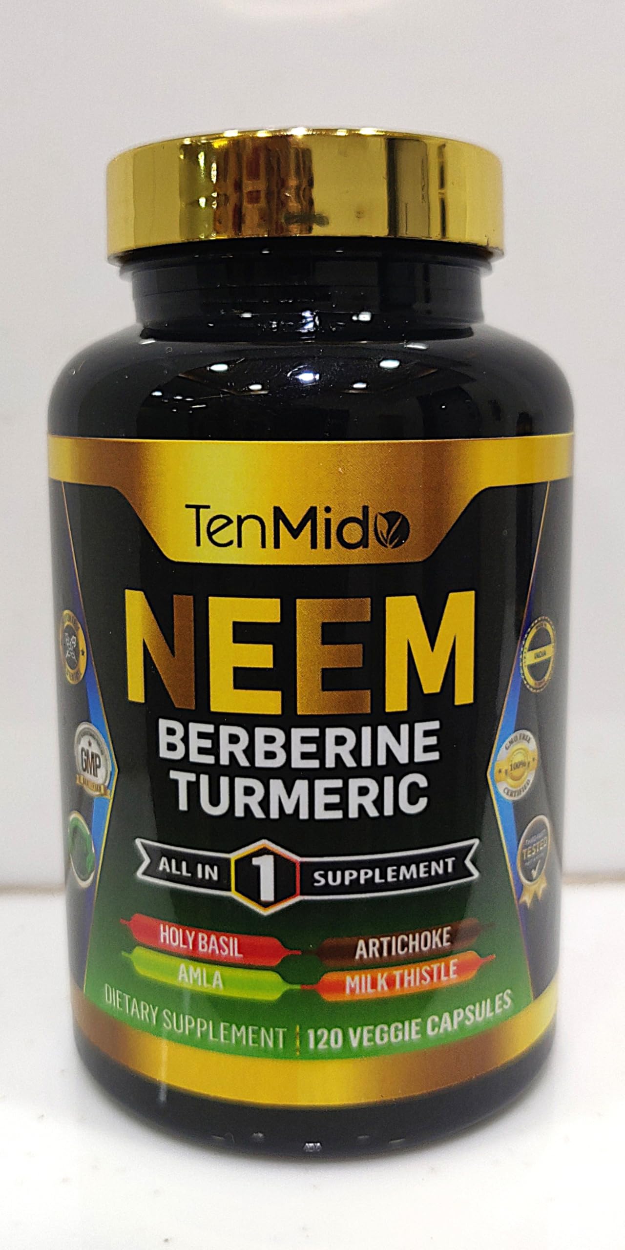 Tenmido Neem Leaf Supplement 8in1 Formula 120 Capsules