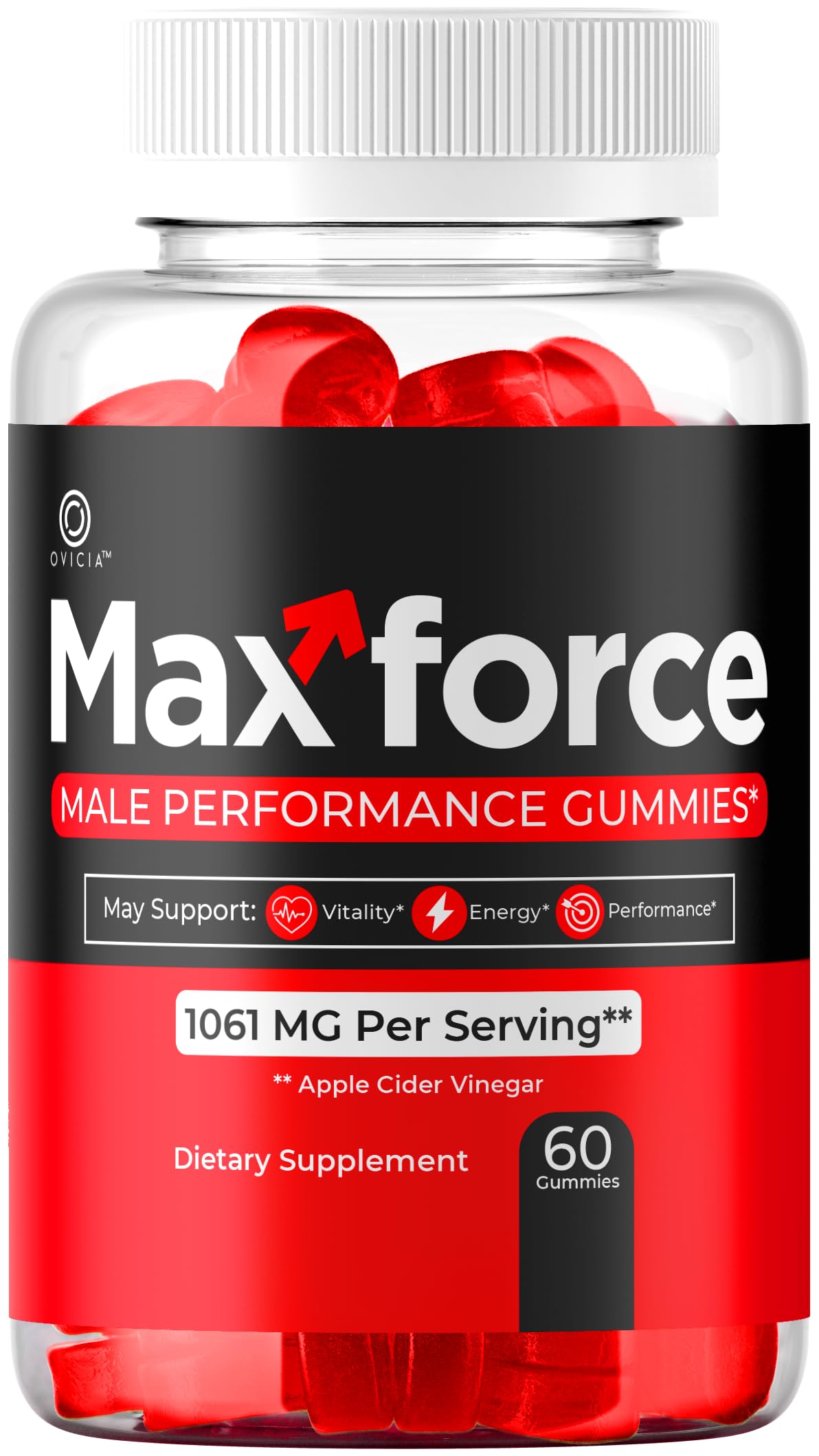 OVICIA Max Force Gummies 60 Gummies