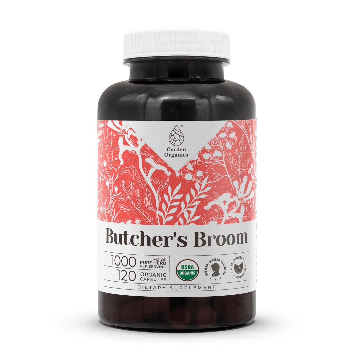 Garden Organics Butcher's Broom Capsules 120 Count