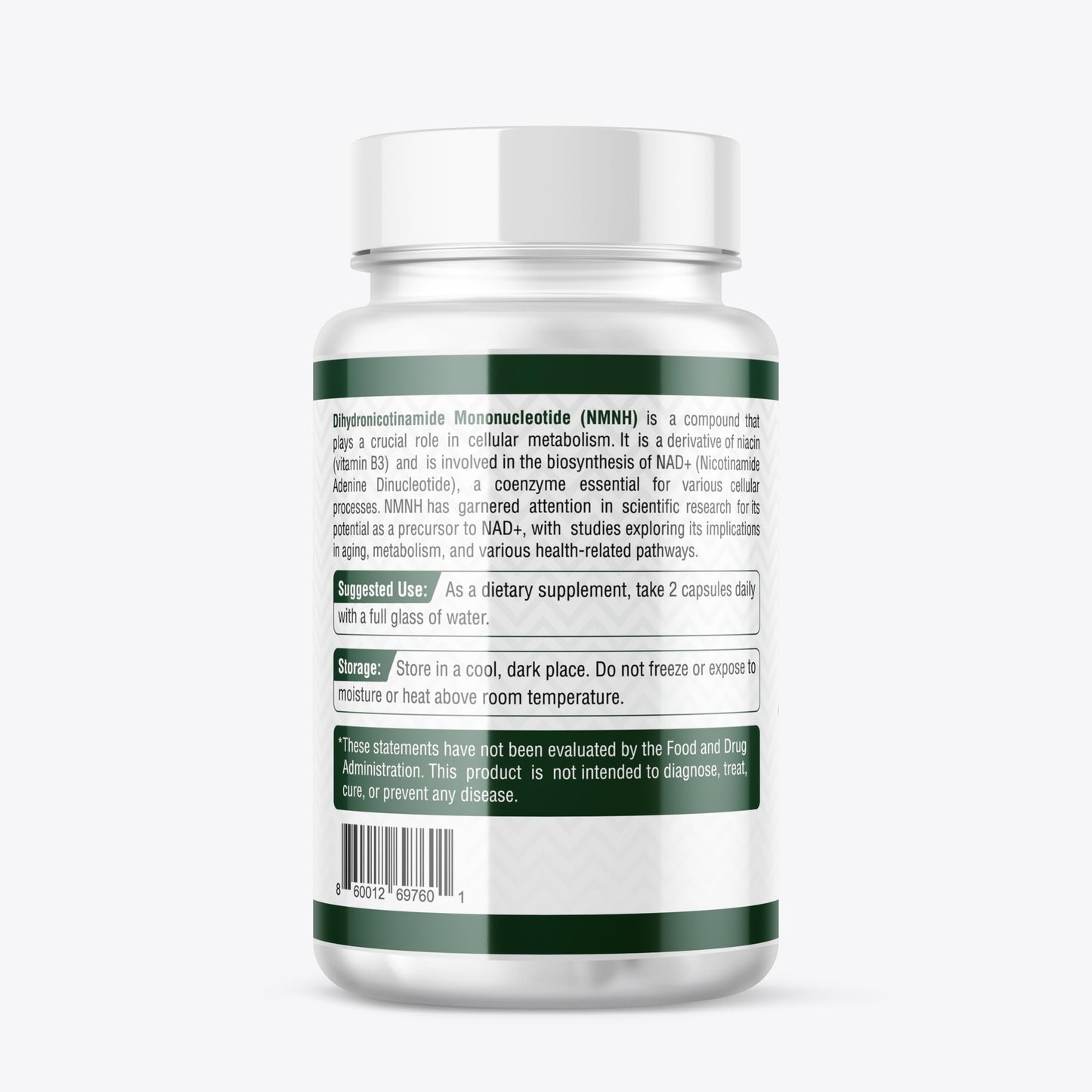 Probase Nutrition Uthpeak NMNH NAD Supplement 250mg Capsule, 60 Capsules