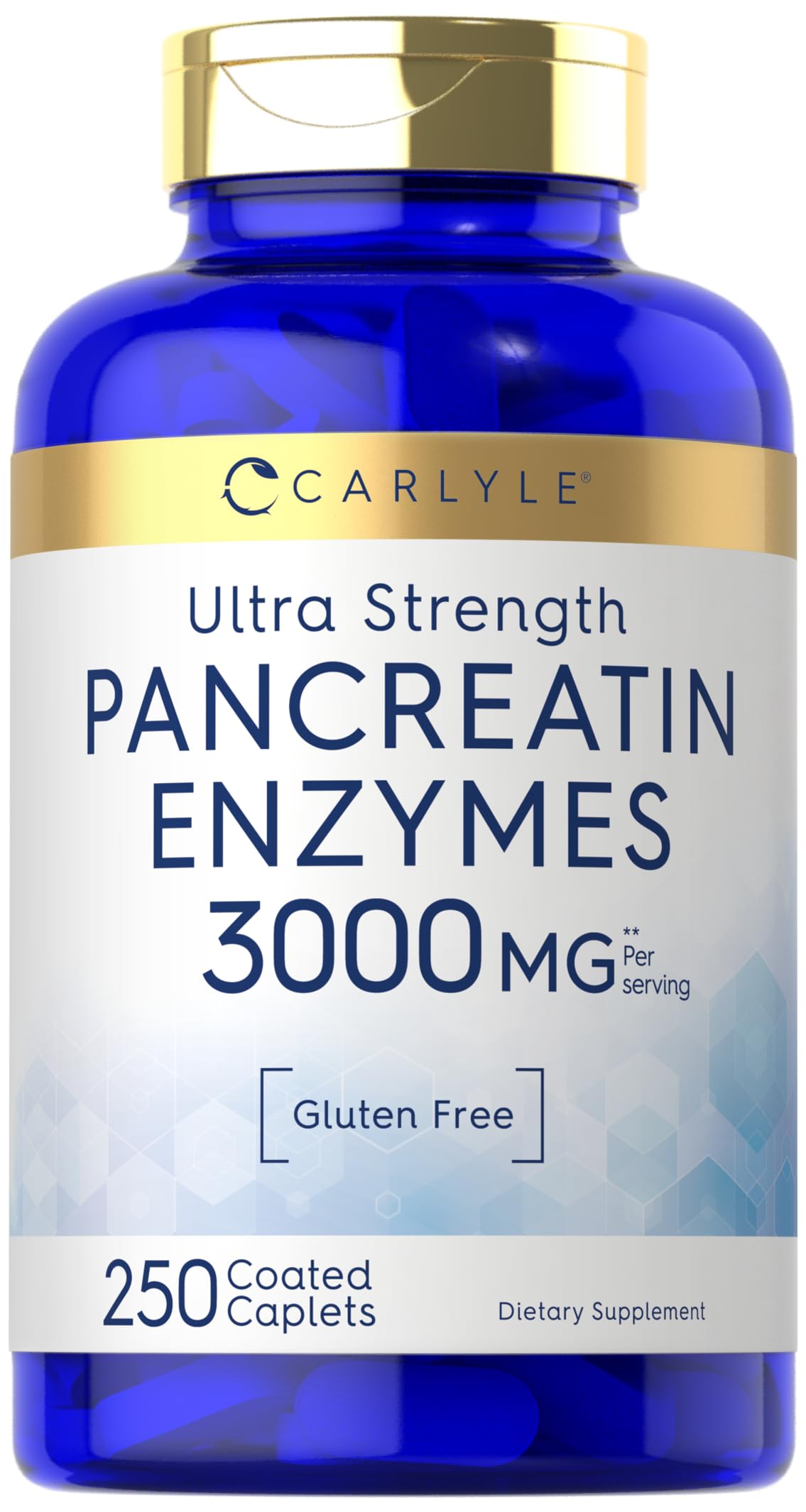 Carlyle Pancreatin Digestive Enzymes Caplets 250