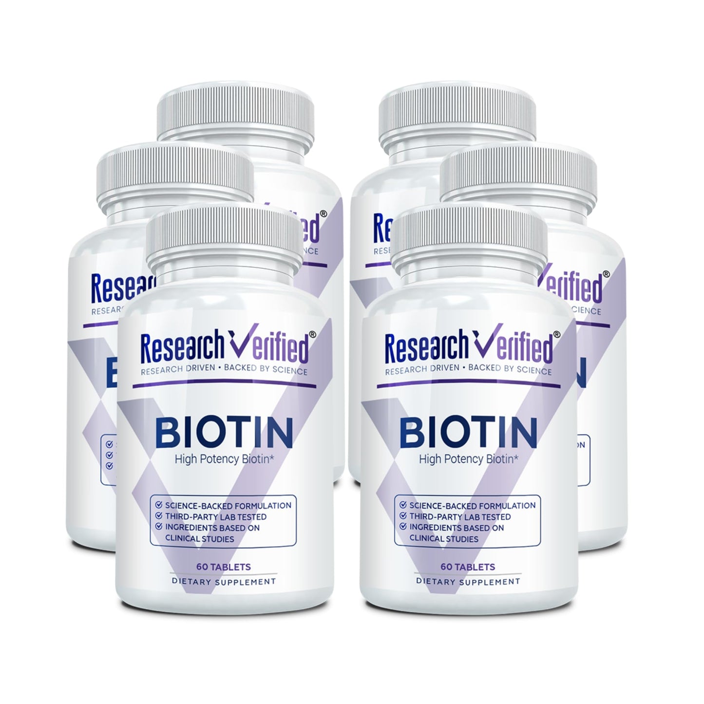 Research Verified Biotin – Pure Extra Strength 10000mcg – Hair Skin and Nails Vitamin Tablet 360