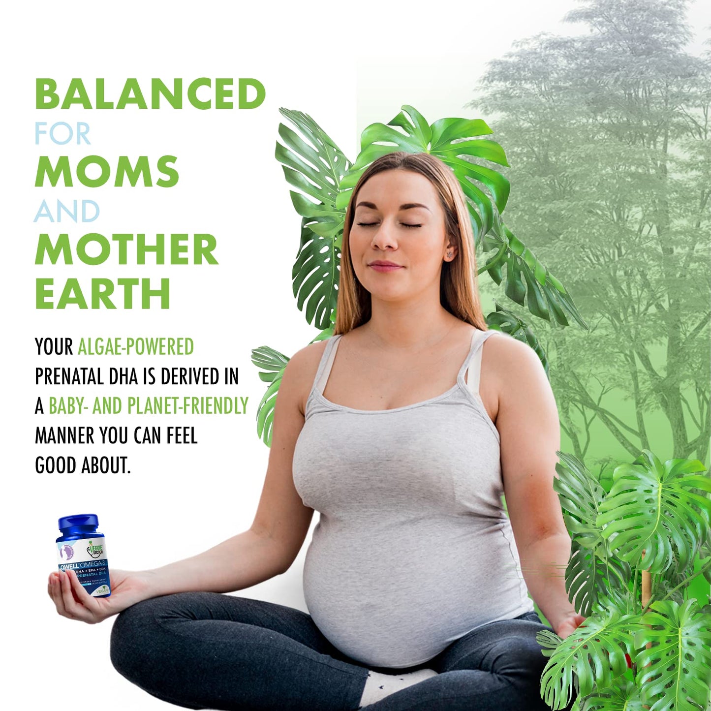 The Veggie Doctor Vegan Prenatal Vitamins with DHA Softgels 60 Count