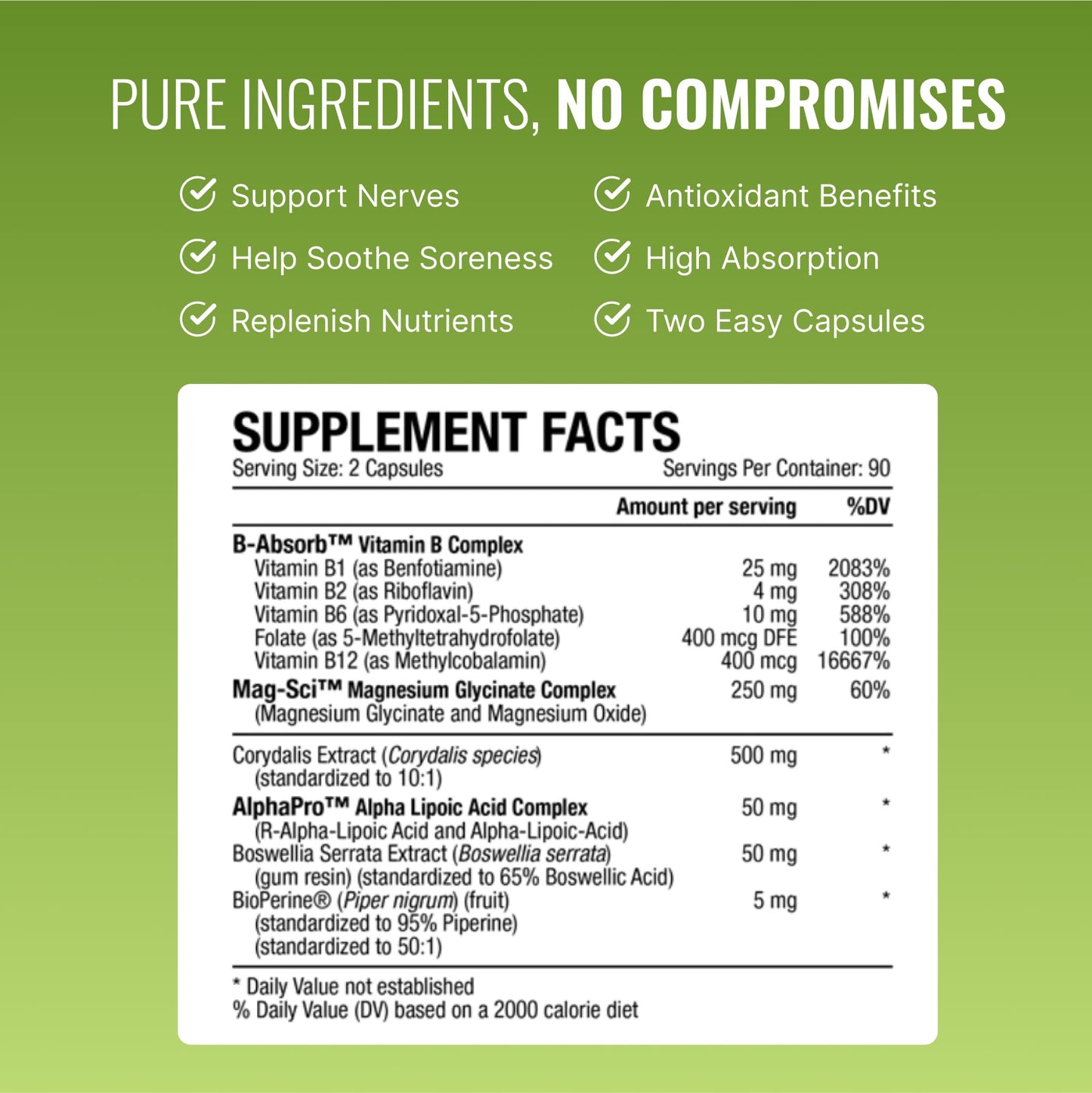 Approved Science Nervprin Nerve Support Capsules, 360 Capsules