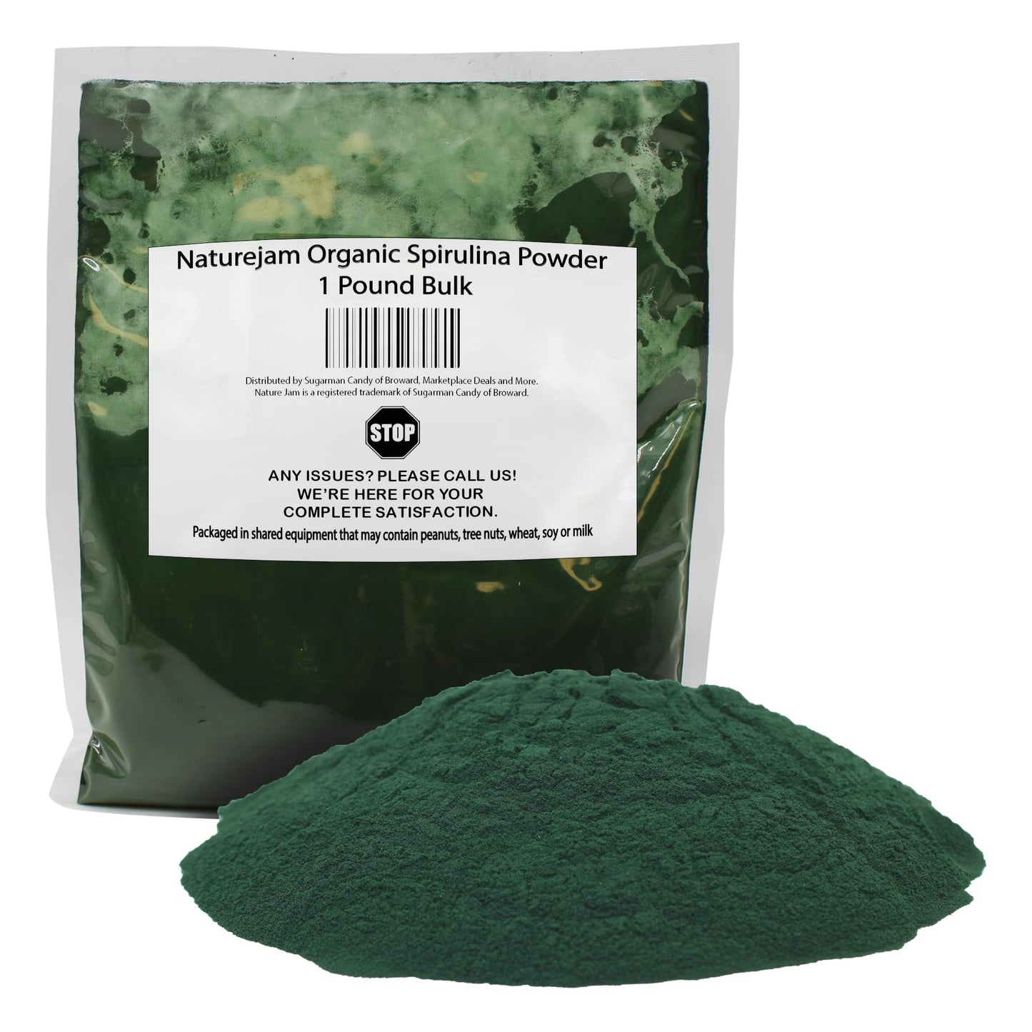 Naturejam Organic Spirulina Powder 16 Ounces