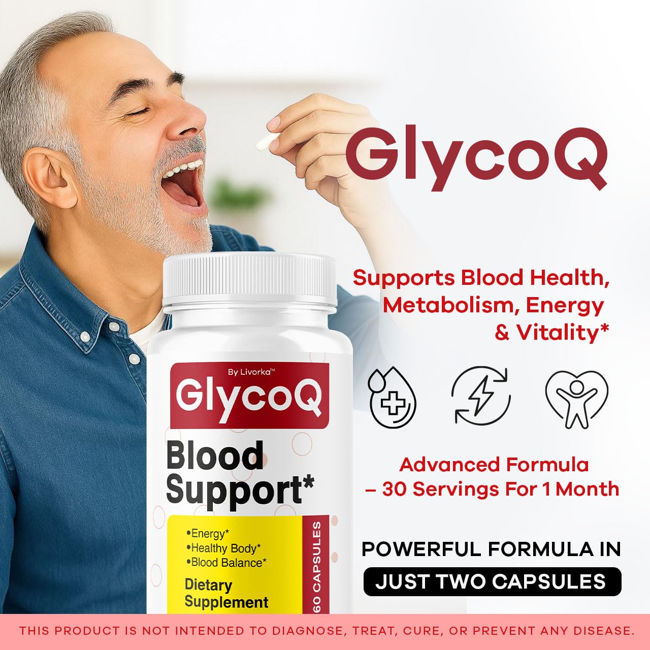 LIVORKA GlycoQ Capsules, 300 Capsules