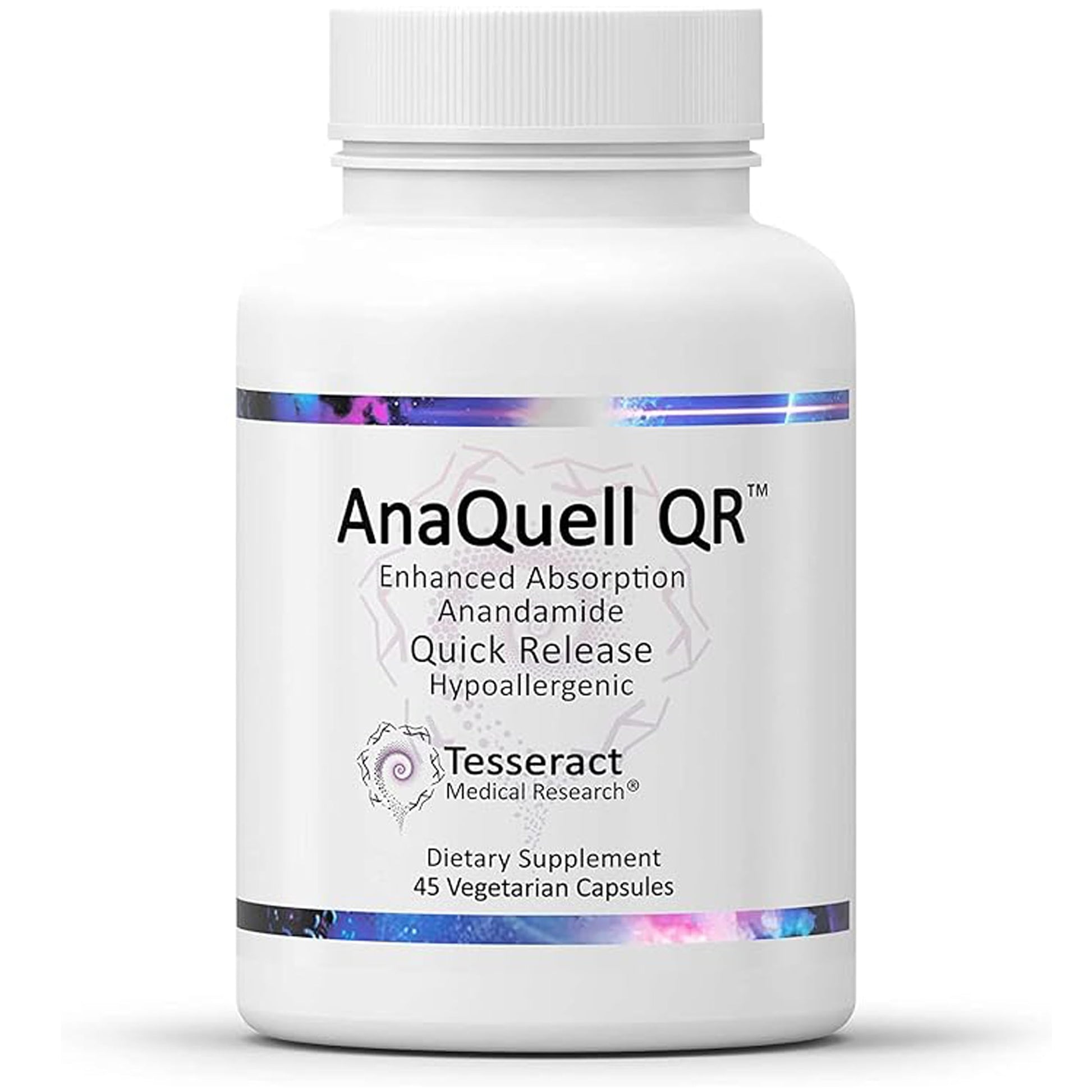 Tesseract Medical Research AnaQuell QR Stress Relief & Mood Support Quick Release L Citrulline & Anandamide Capsule, 45 V-Caps
