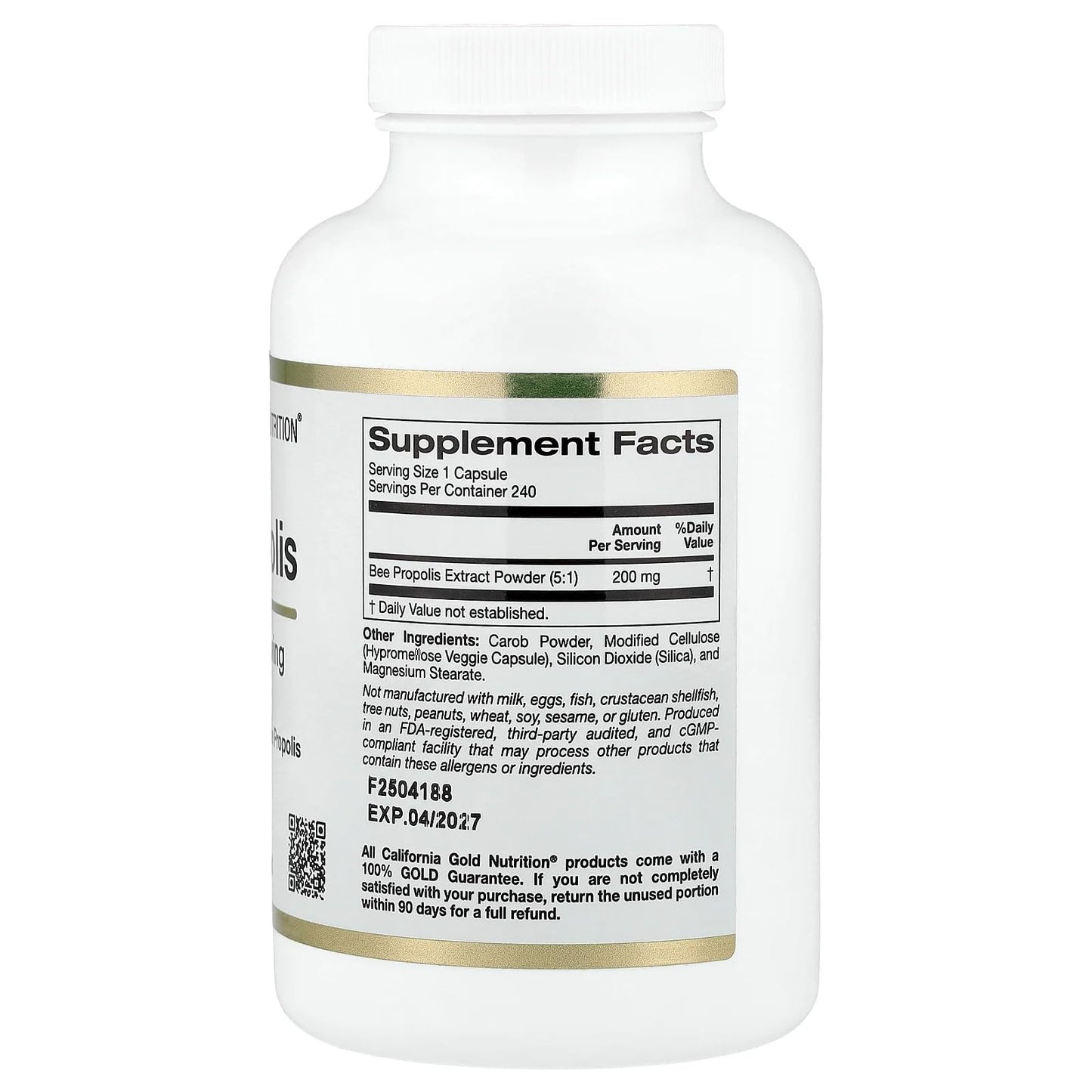 Lake Avenue Bee Propolis 1000 mg Capsule 240 Count