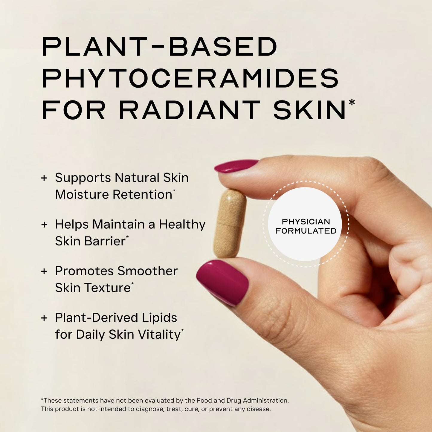LEAN Nutraceuticals Skin Care Phytoceramides Capsules, 90 Count
