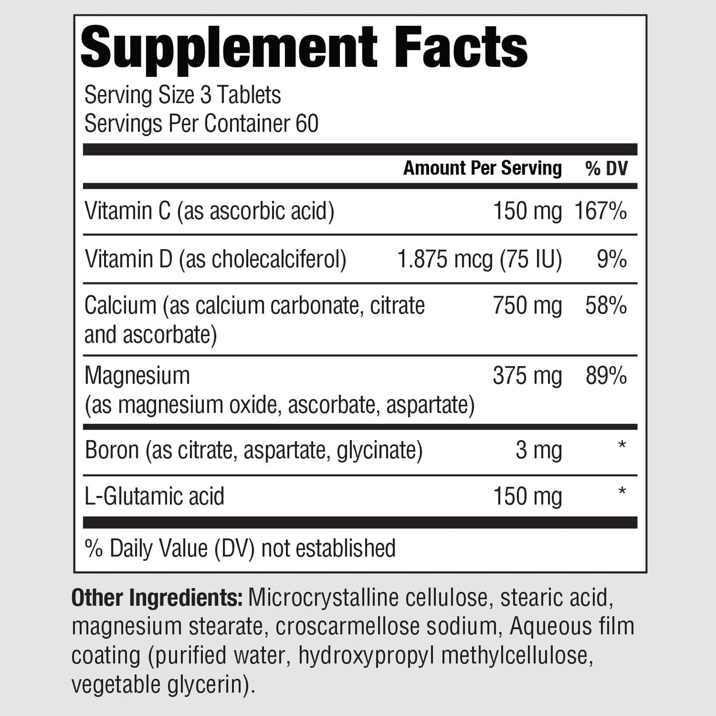 PureFormulas Calcium + Magnesium 180 Tablets
