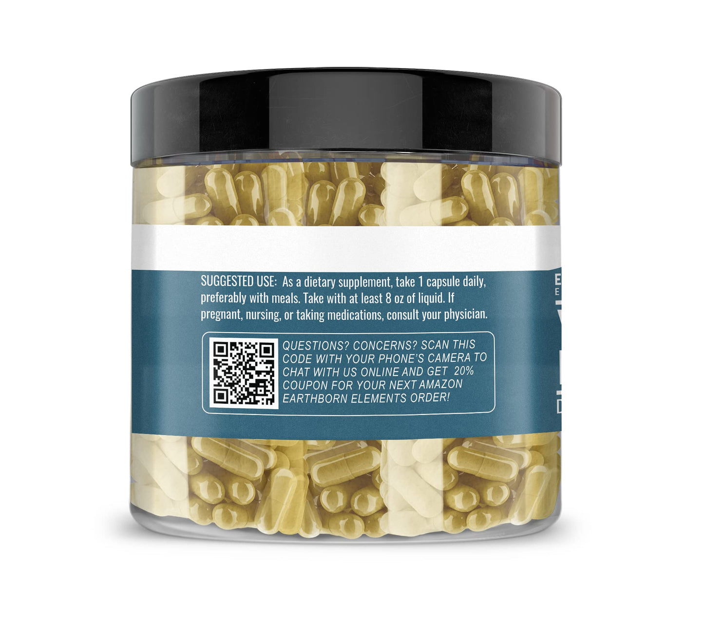 Earthborn Elements Yerba Mate Leaf 200 Capsules