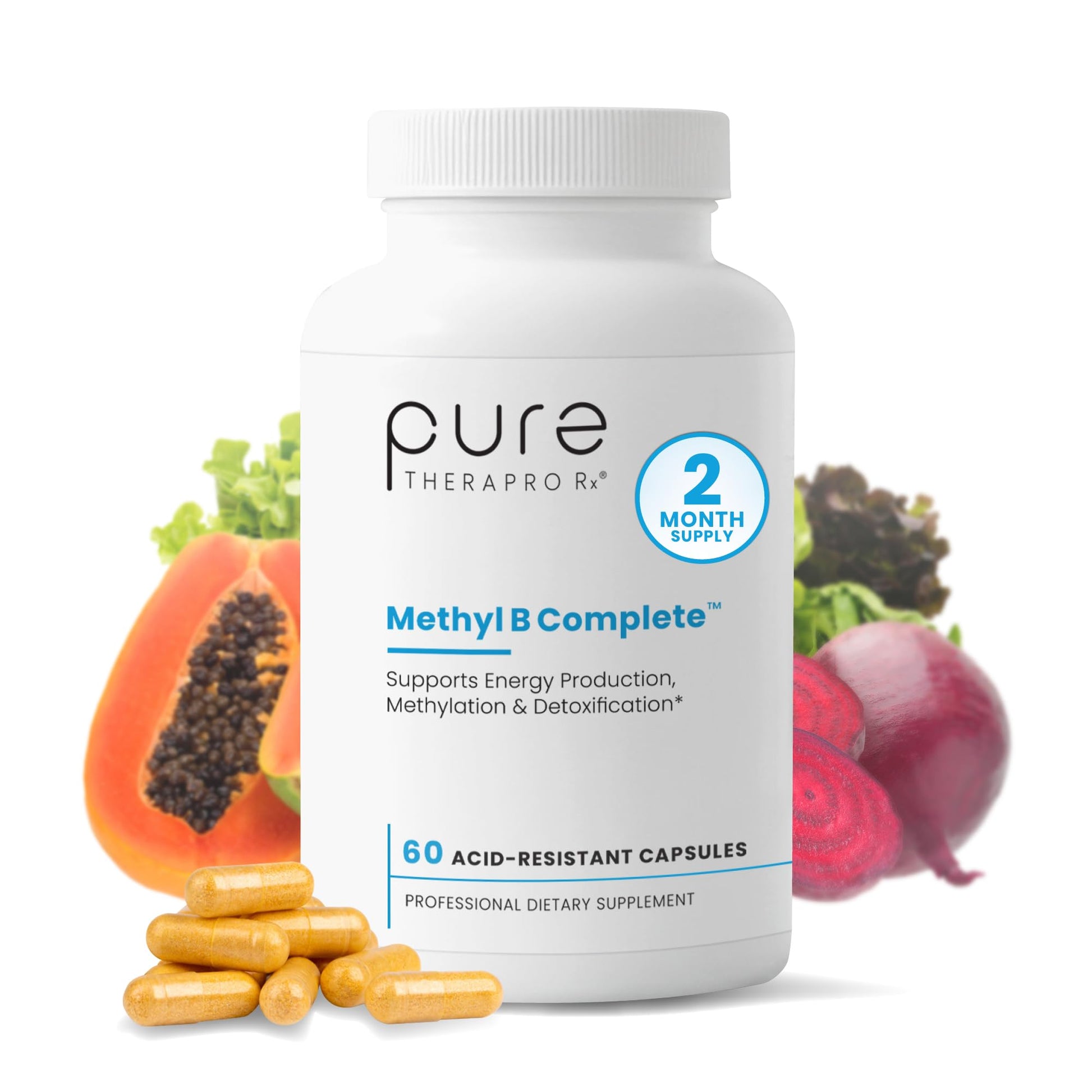 Pure Therapro Rx Methyl B Complete Vitamin B Complex Capsule, 60 Count