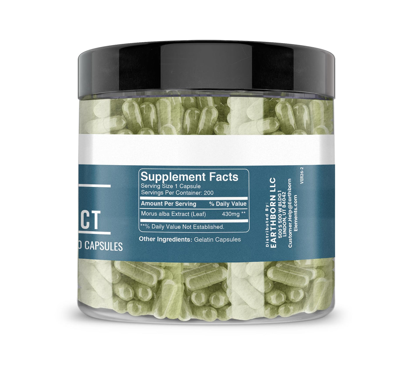 Earthborn Elements White Mulberry Leaf Extract Capsules 200 Count