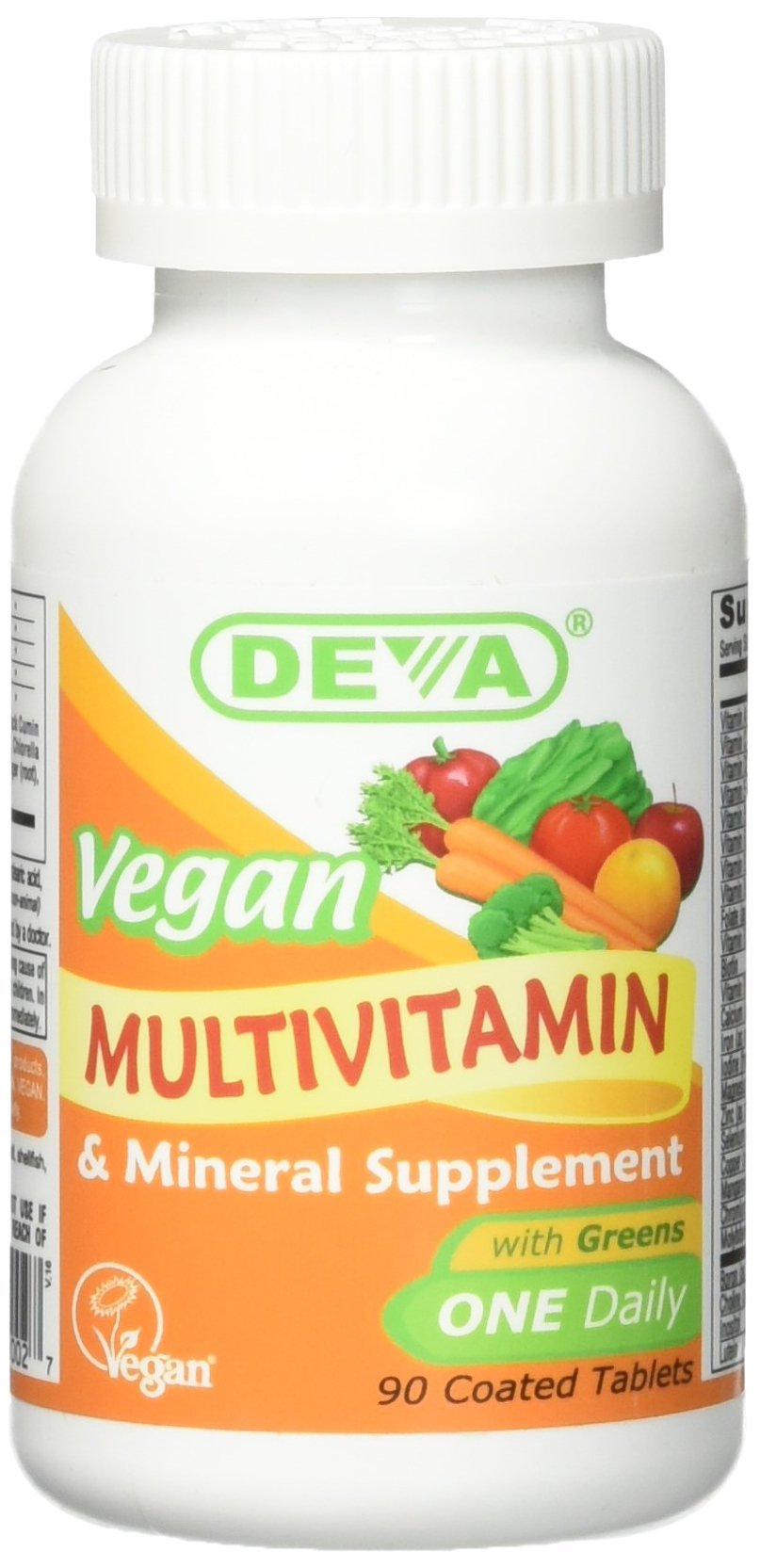 DEVA Vegan Vitamins Multivitamin and Mineral Supplement Powder, 90 Count