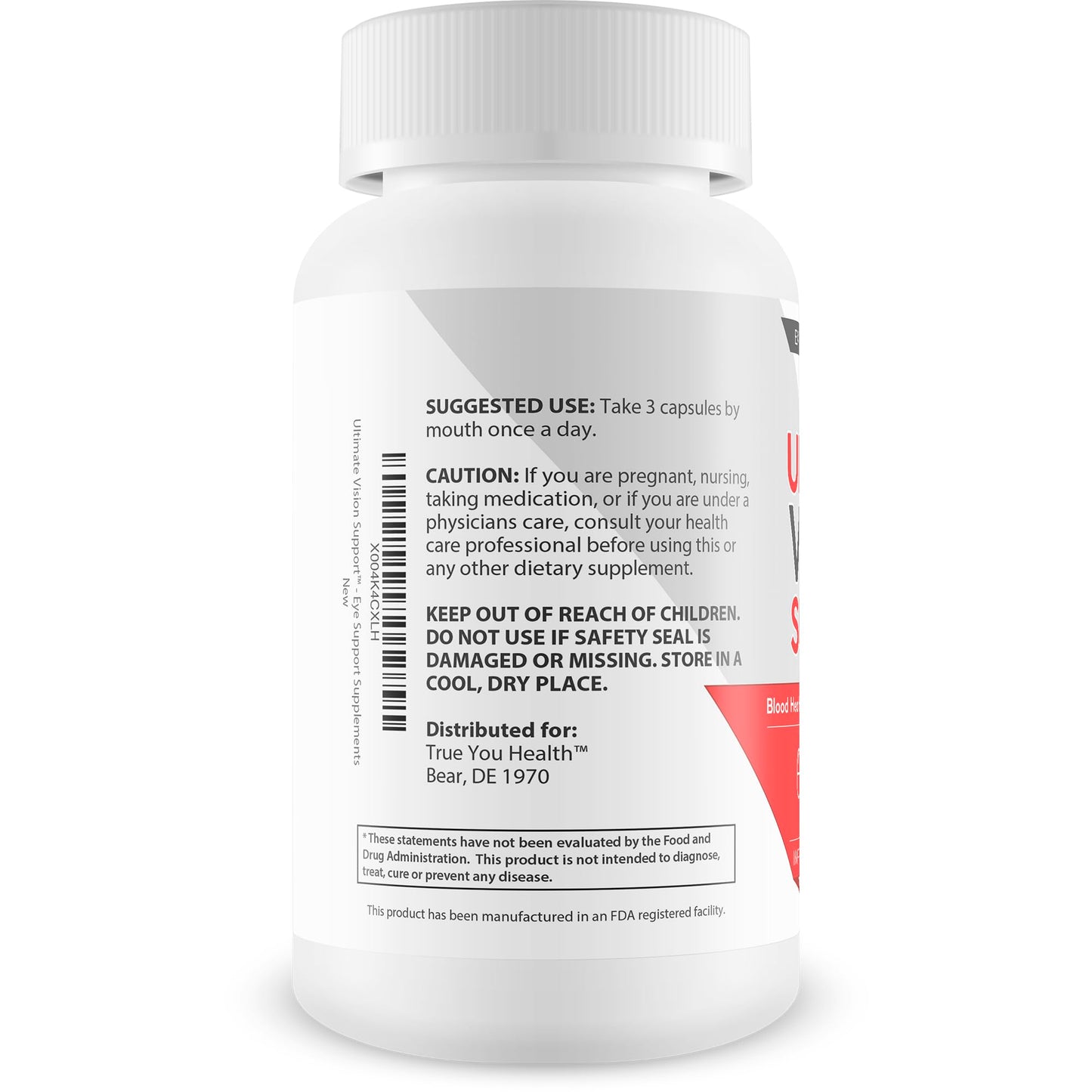 True You Health Ultimate Vision Support Vitamin A Lutein & Zeaxanthin Capsules 90 Count