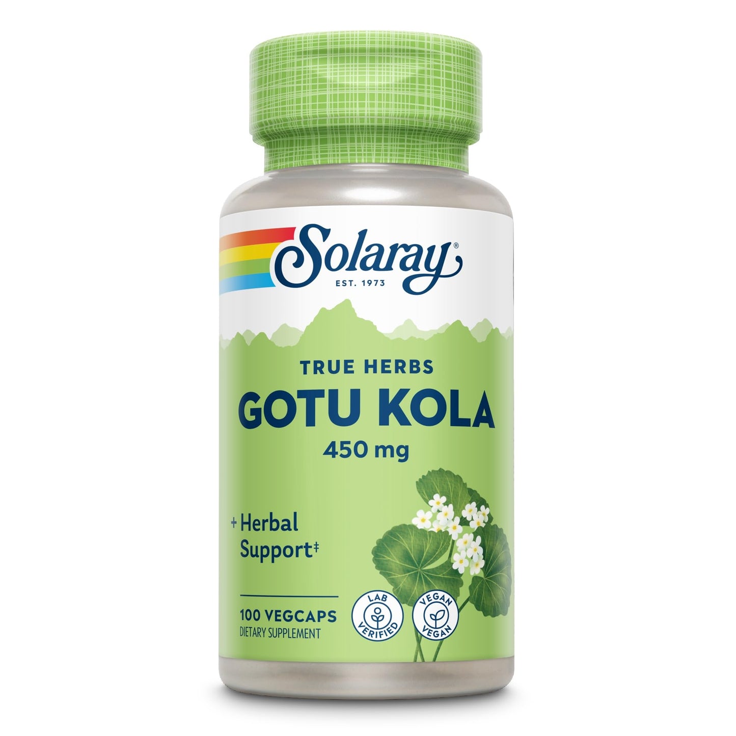 SOLARAY Gotu Kola 450mg Capsules 100 Count