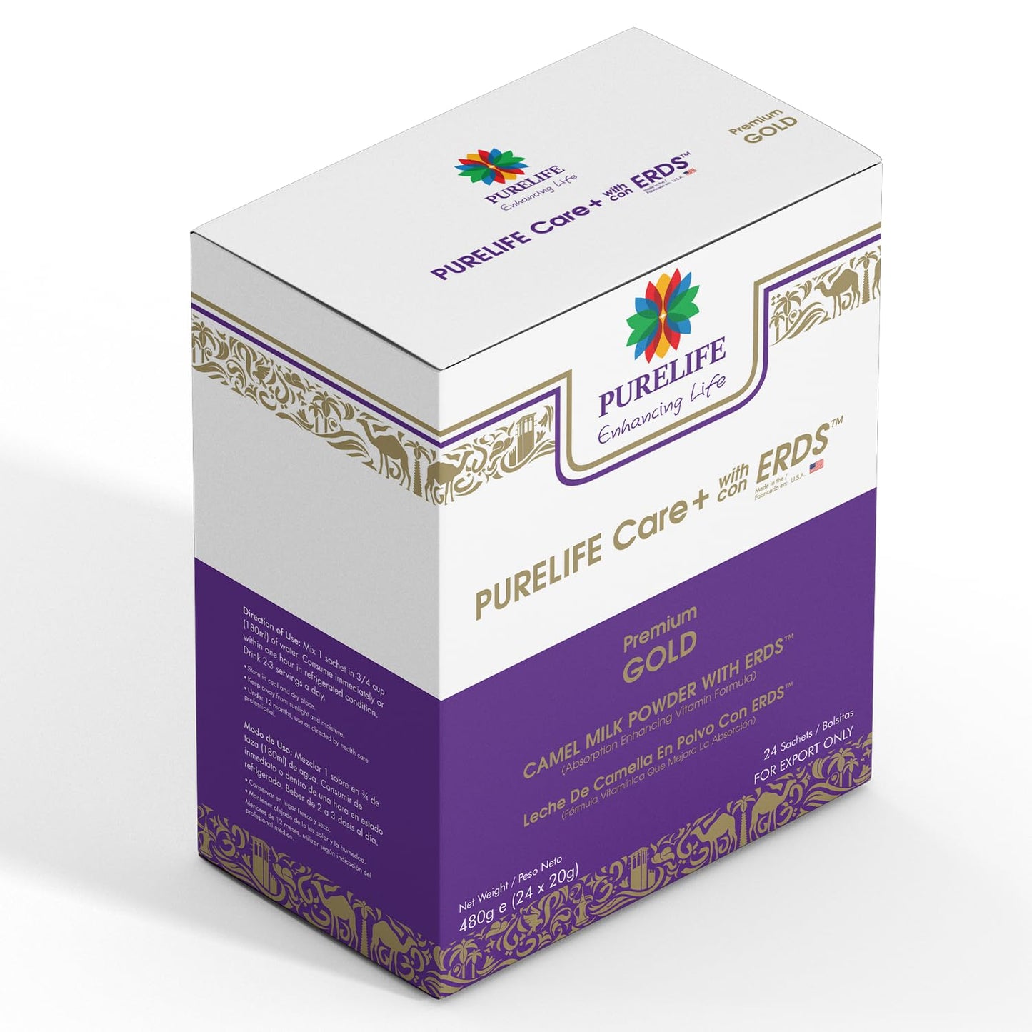 ERDS PURELIFE Care+ Camel Milk Powder 16.9 oz