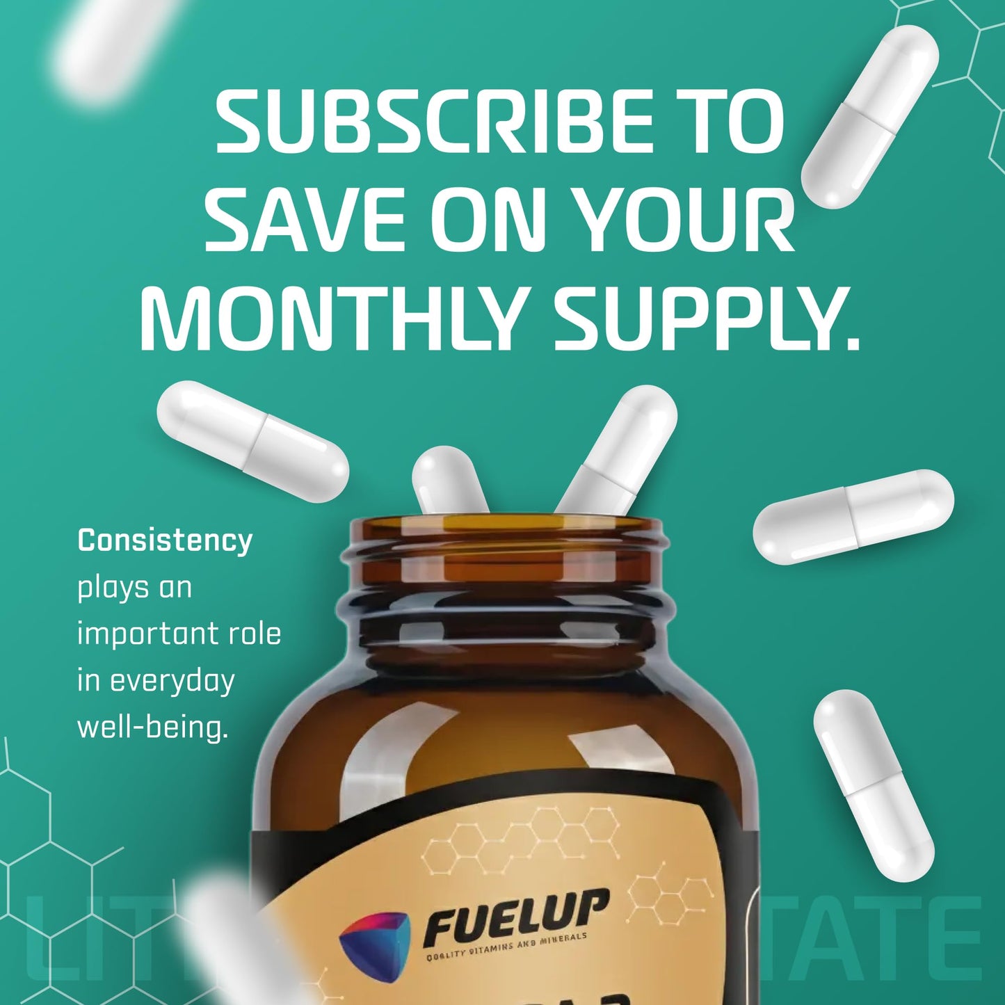 Fuelup Lithium Orotate 5 mg Capsules, 60 Count