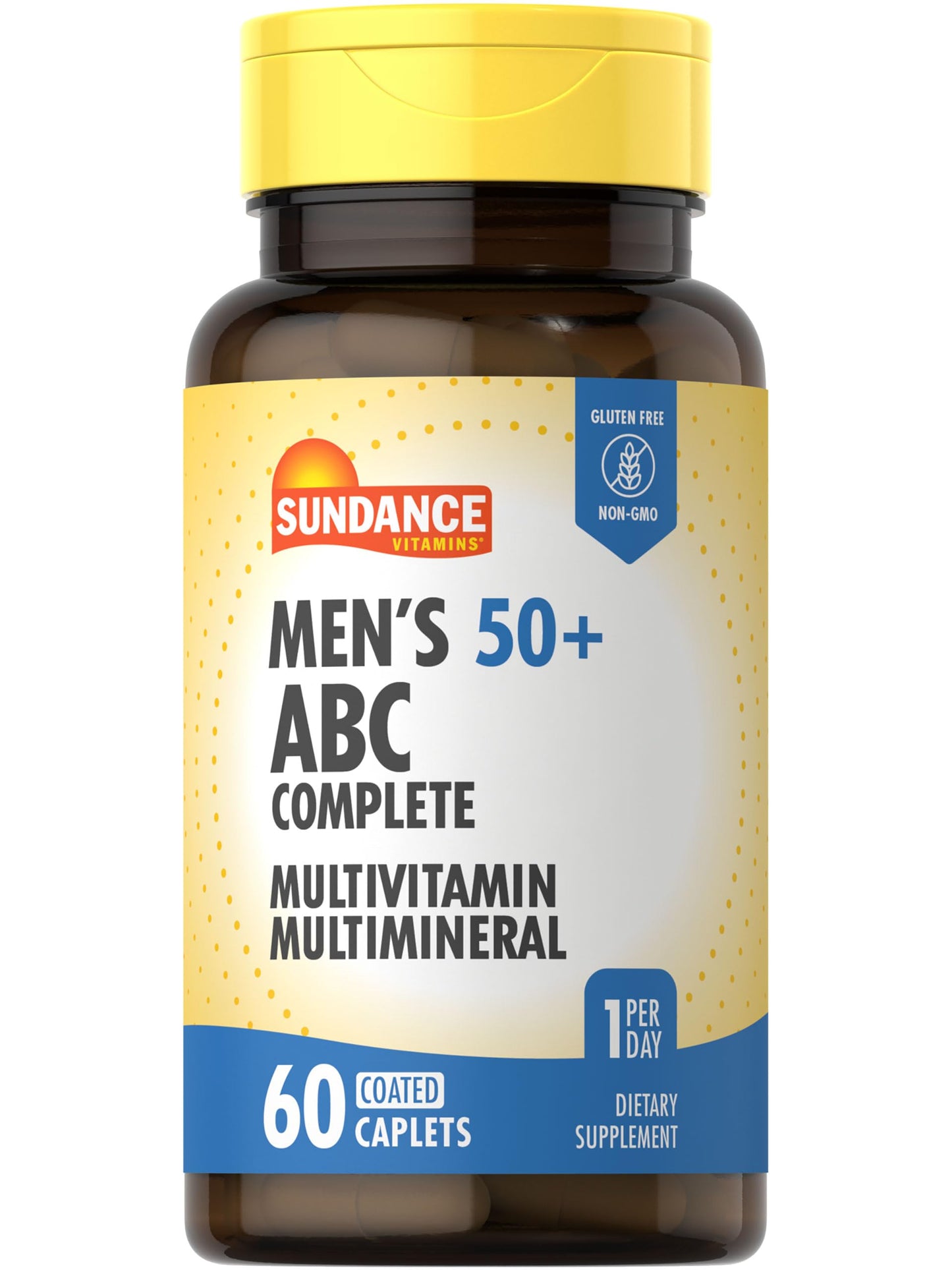 Sundance Men's 50+ Multivitamin Caplets, 60 Count