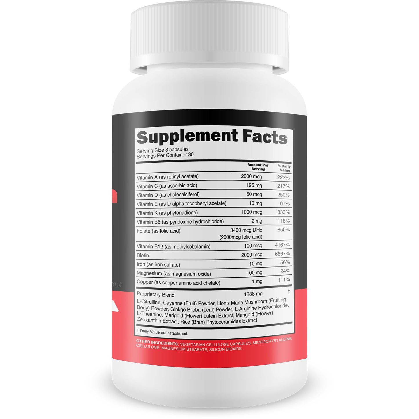 True You Health Kama Sutra Secret Bloodflow Midnight Anvil Project Male Bloodflow Booster Capsules, 90 Count
