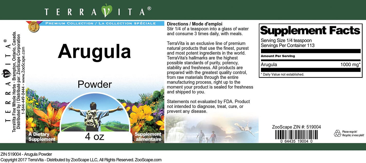 Terravita Arugula Powder 12 oz, 3 Pack