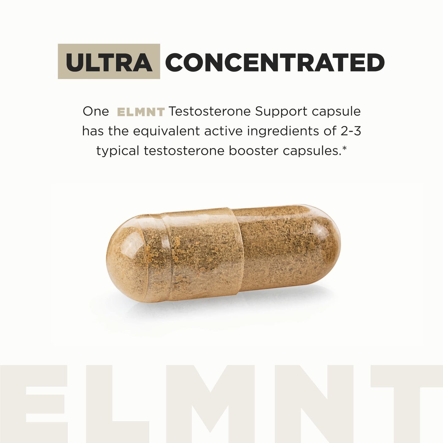 TERRA ELMNT Total T Testosterone Booster for Men 8X Strength Capsules, 90 Count