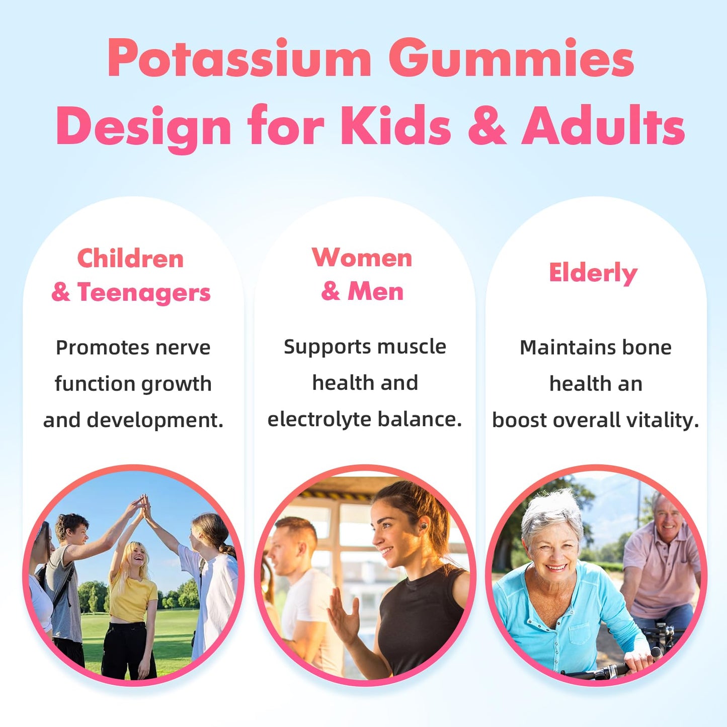 Softbear Potassium Citrate 1000mg Gummies, 60 Count