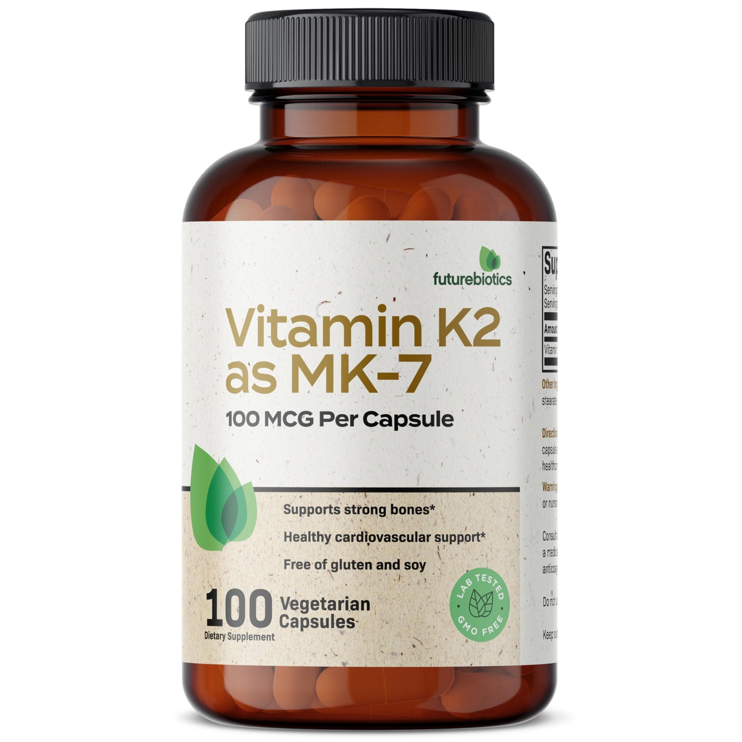 Futurebiotics Vitamin K2 as MK-7 100 mcg Capsule, 100 Count