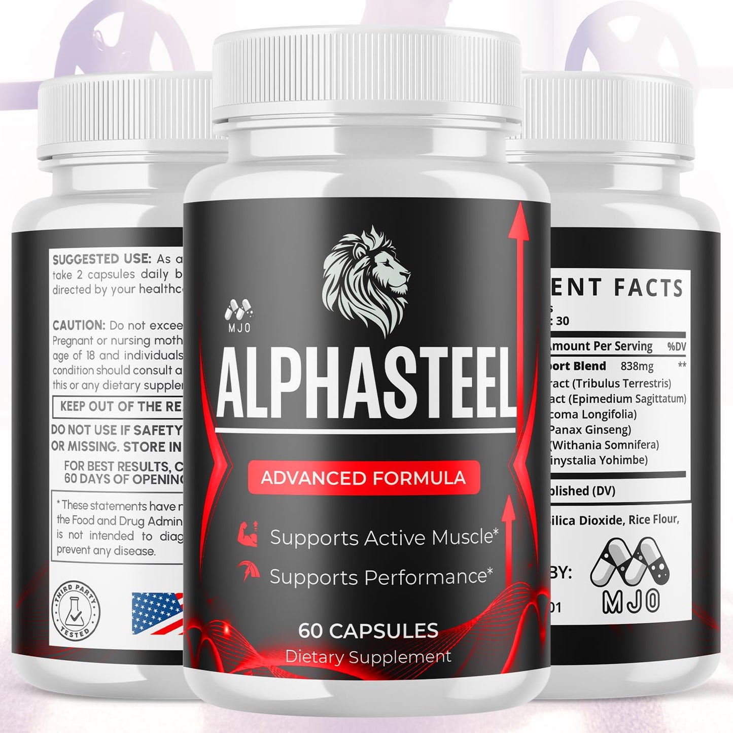 MJO Alphasteel Capsule, 60 Capsules