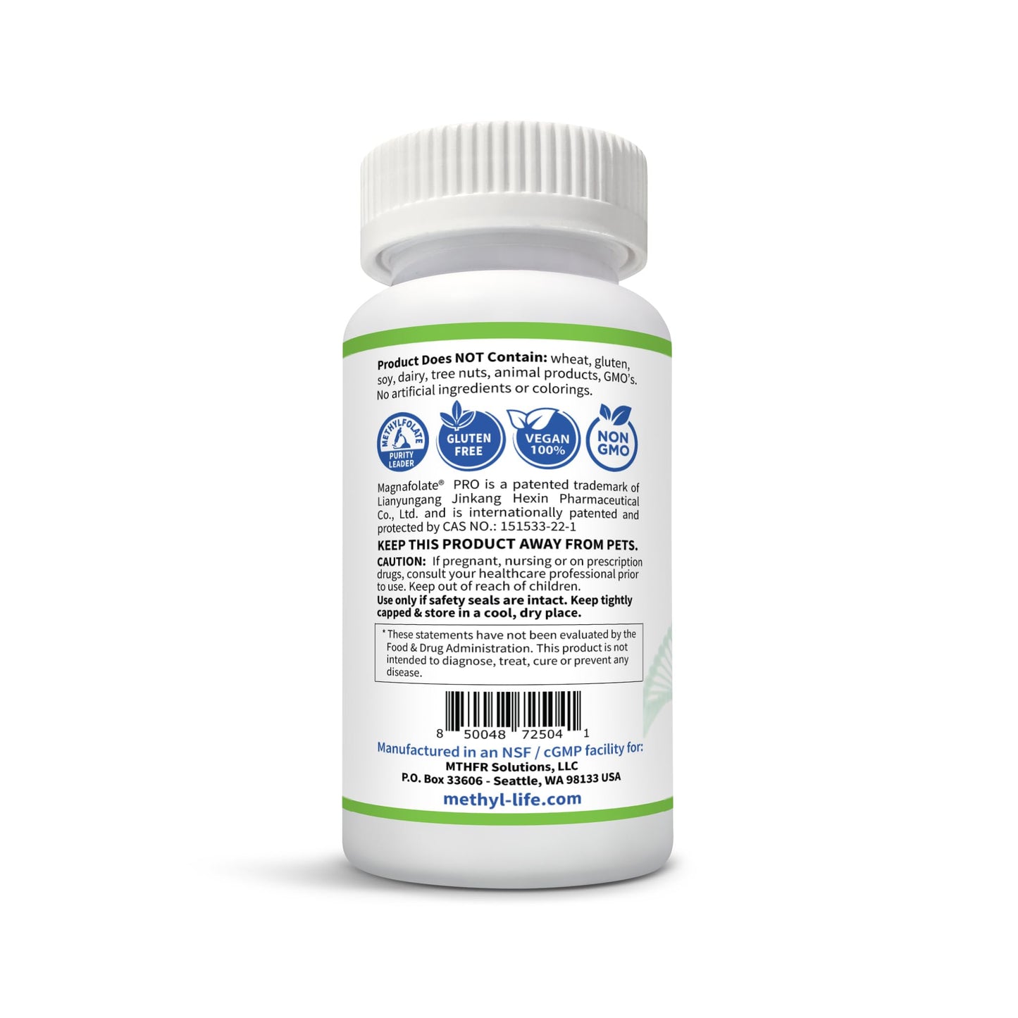 Methyl-Life B-Methylated 3 mg L-Methylfolate + Methyl B12 Tablets, 90 Count