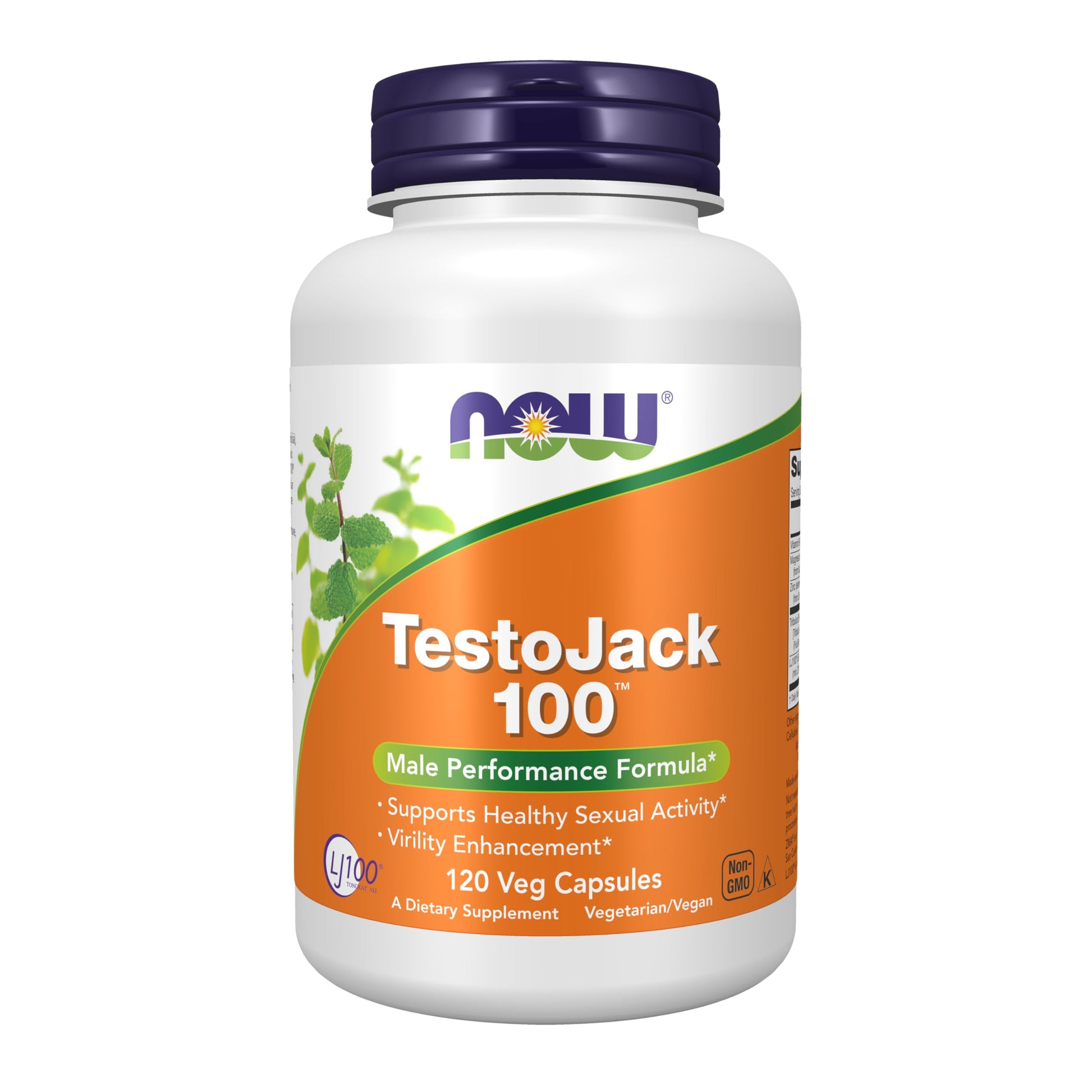 NOW Foods TestoJack 100 with LJ100 Tongkat Ali, Tribulus and ZMA, 120 Veg Capsules