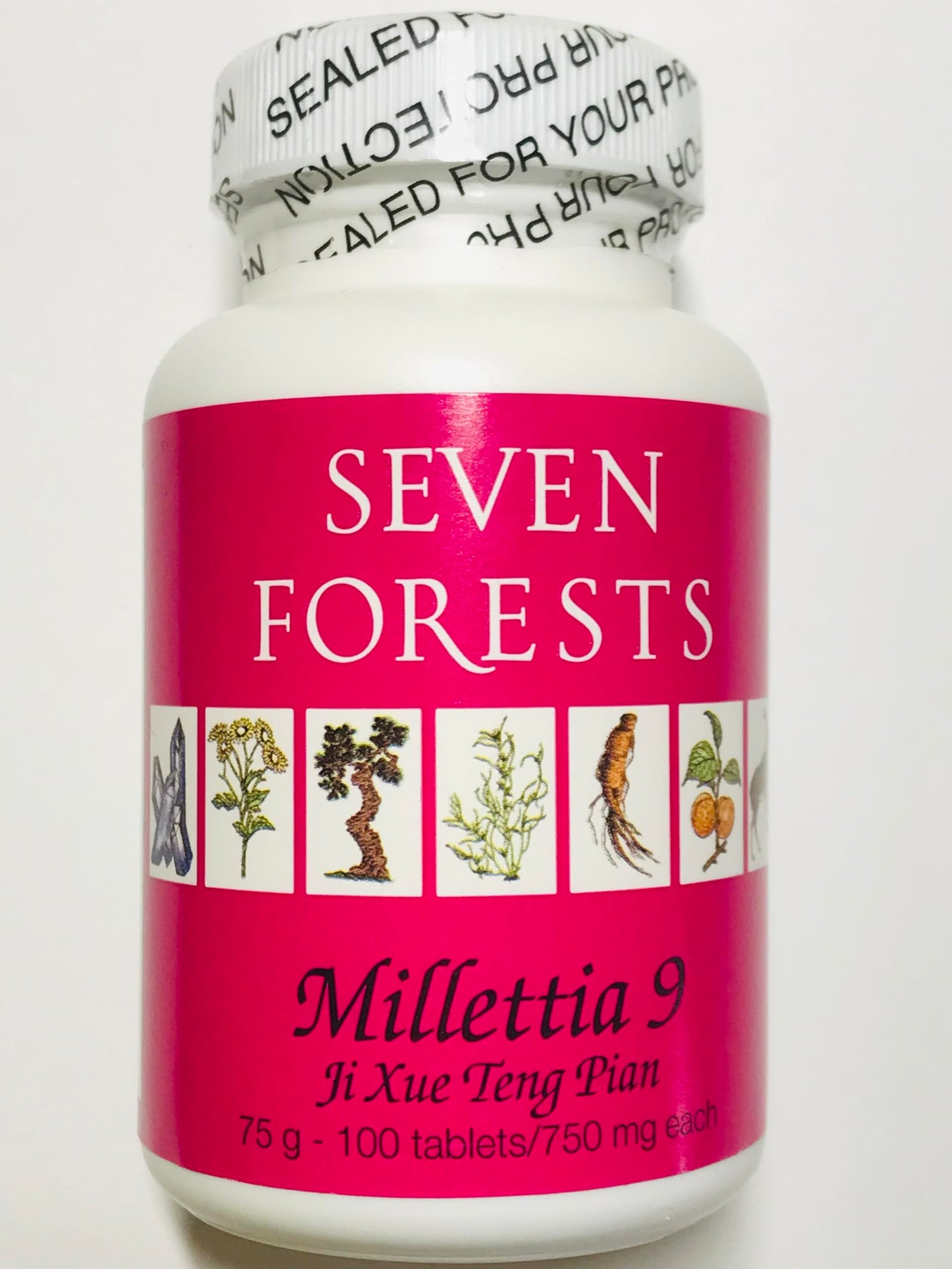 Seven Forests Millettia 9 Ji Xue Teng Pian Tablets, 100