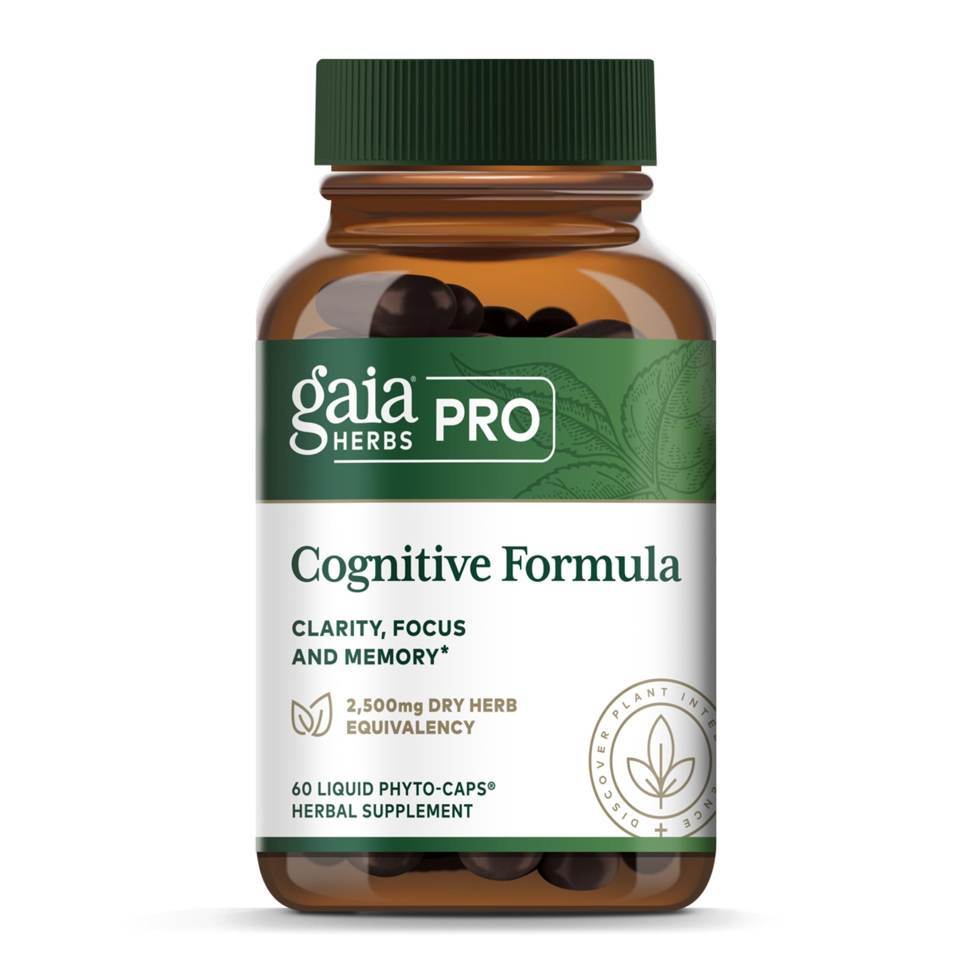 Gaia Herbs PRO Cognitive Formula Capsule, 60 Count