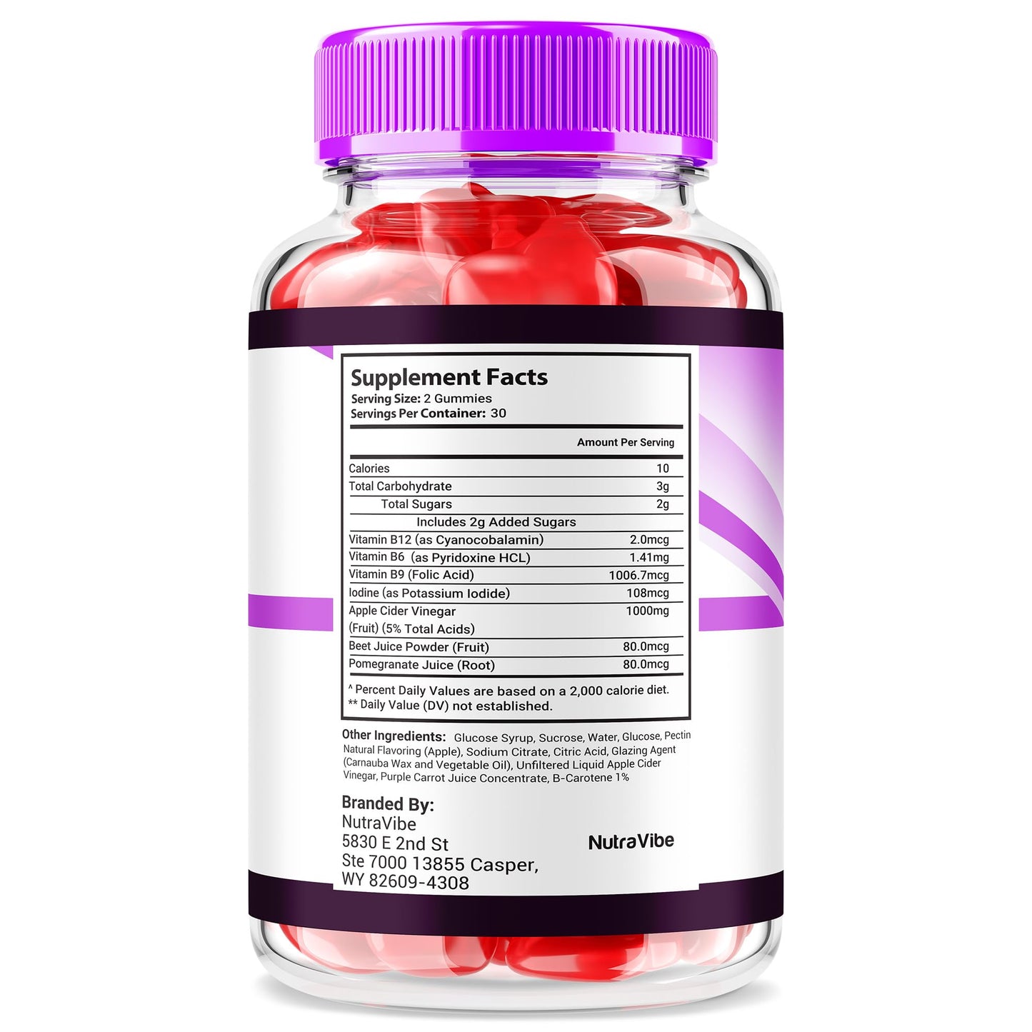 NutraVibe VitaRenew Gummies 60 Gummies