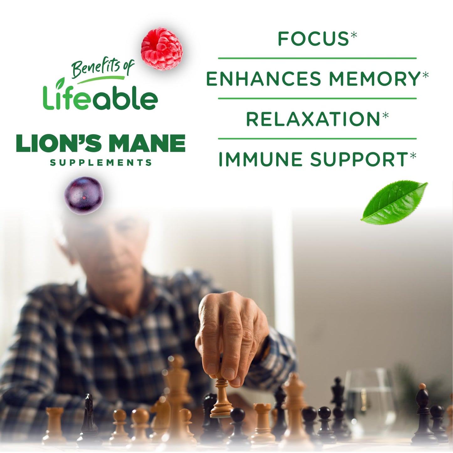 Lifeable Lions Mane Gummies 60 Count