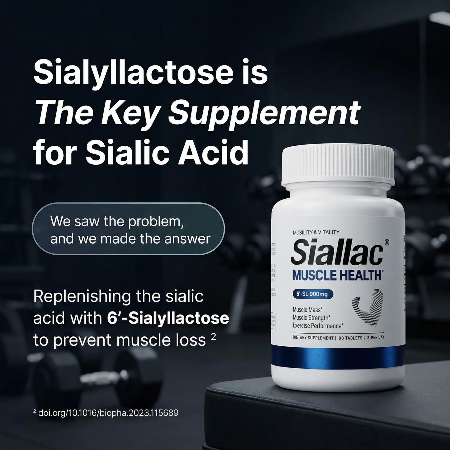 SIALLAC Muscle Health 90 Tablets