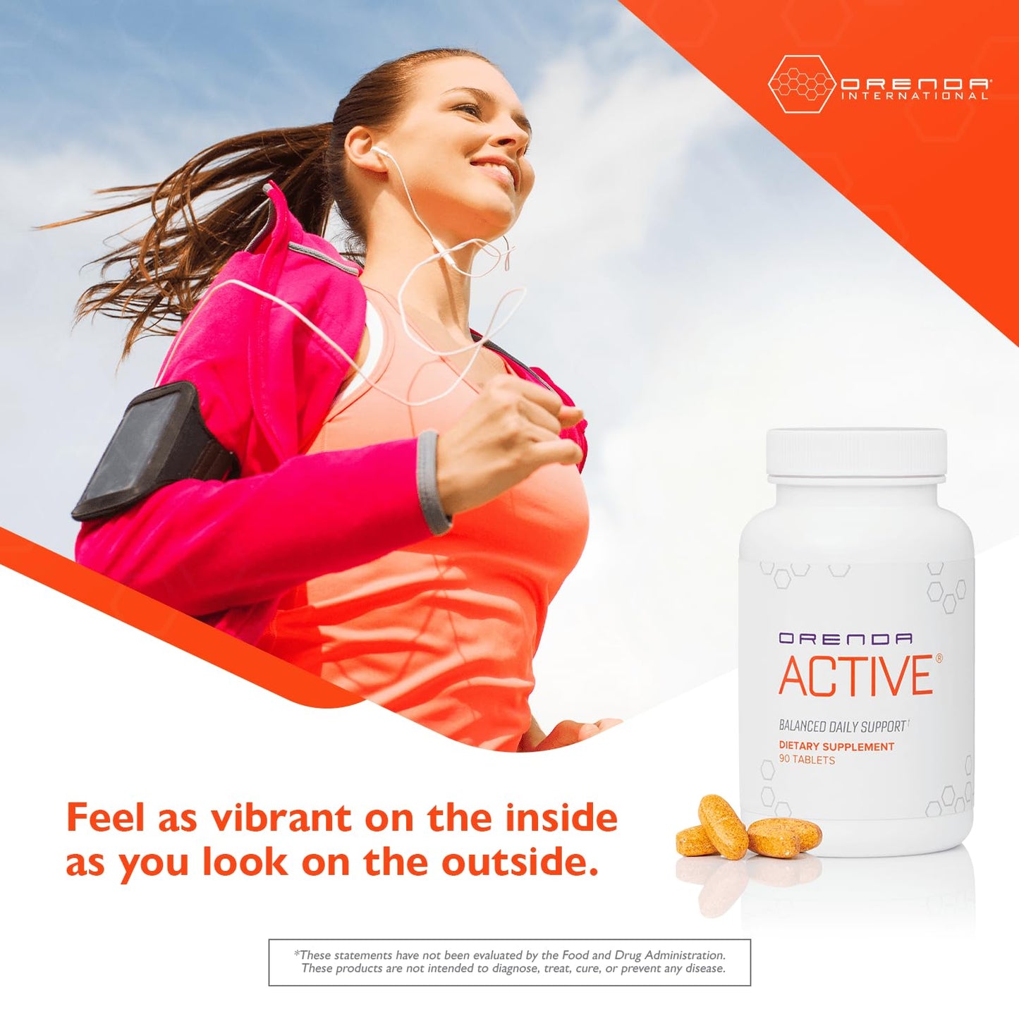 Orenda International Orenda Active All 8 Forms Vitamin E, BioFolate & Young & Active Blend 90 Tablets