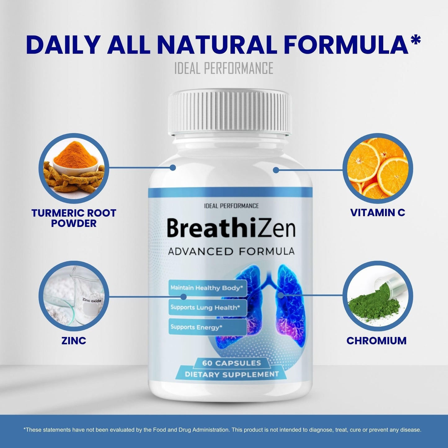 IDEAL PERFORMANCE BreathiZen Capsules, 300 Count