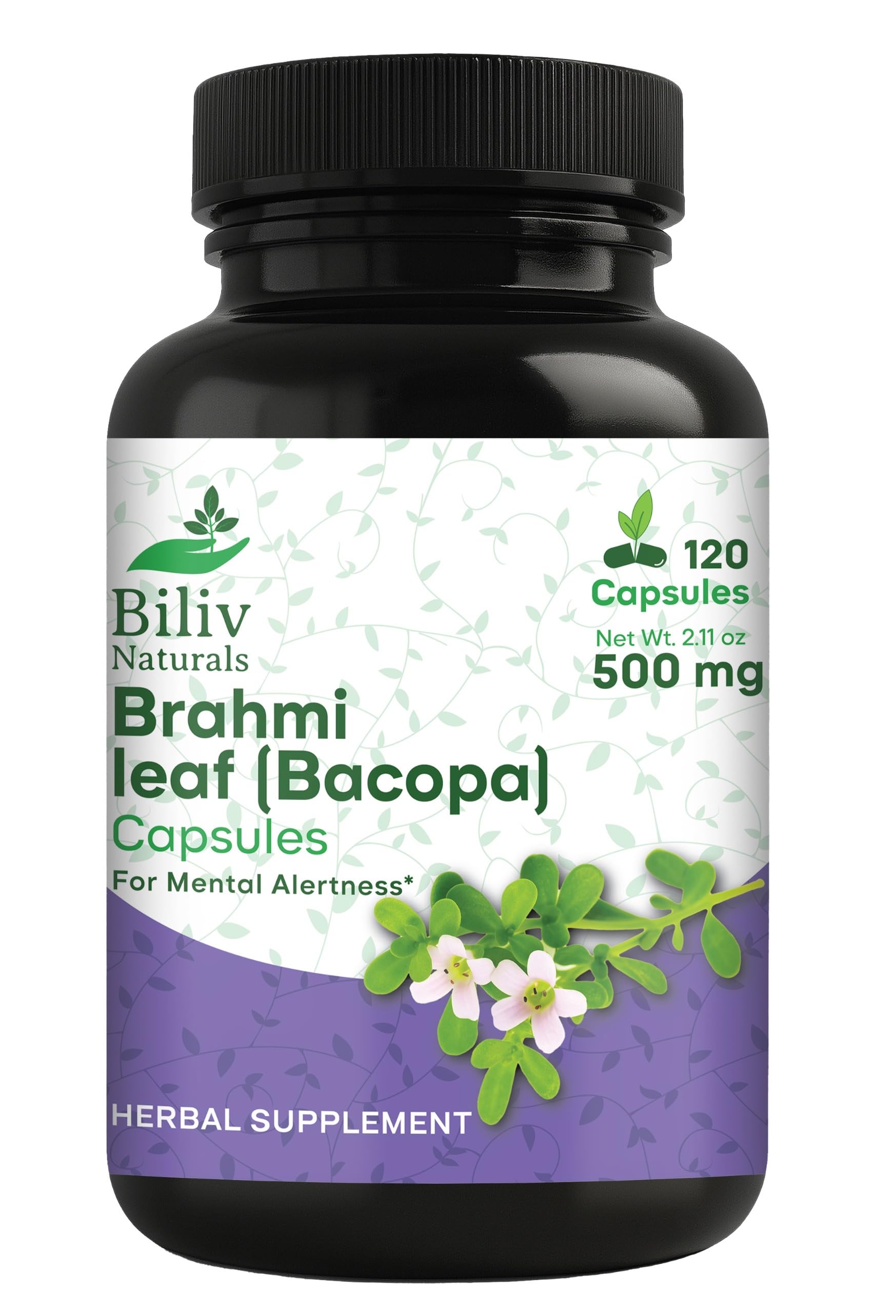 Biliv Naturals Bacopa Monnieri 120 Capsules