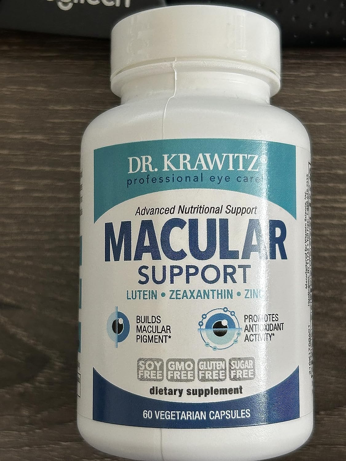 VisiVite Macular Support with Lutein, Zeaxanthin Supplements Capsules 60 Count