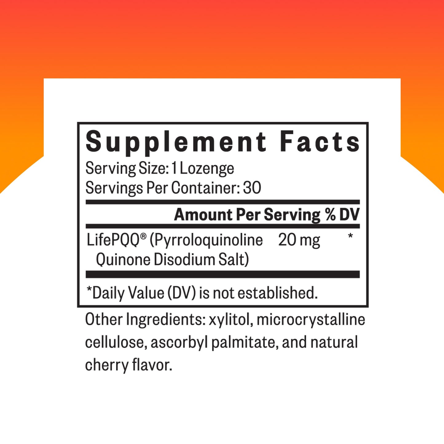 Seeking Health PQQ Lozenge 30 Lozenges