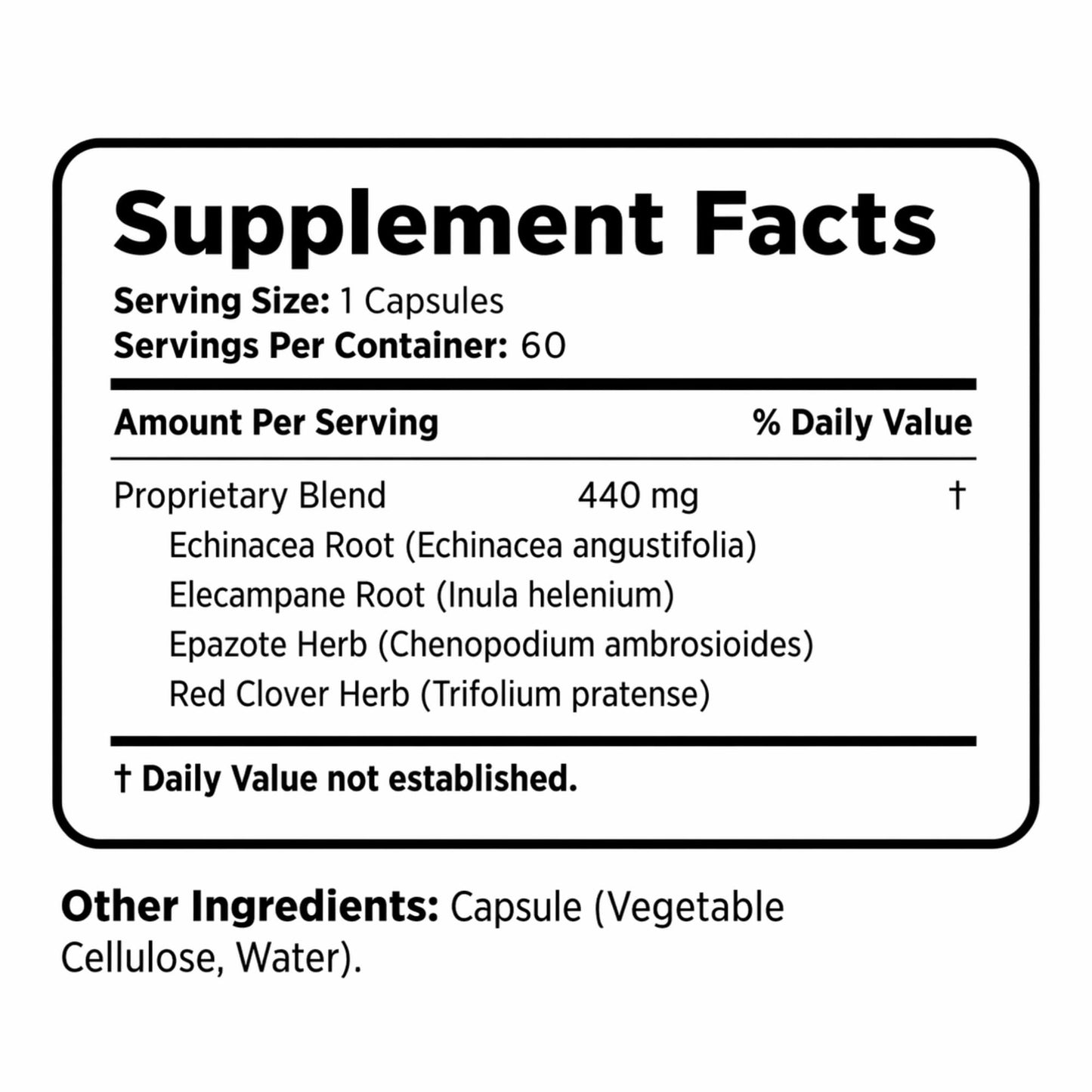 Bernard Jensen's Quick Airway Defense 440 mg Capsules, 60 Count