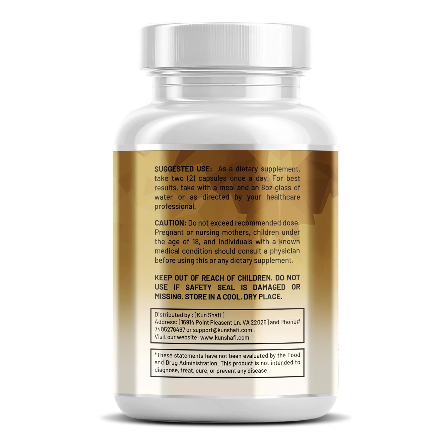 Kun Shafi Lions Mane Mushroom Supplement 20in1 with Turkey Tail Reishi Cordyceps Chaga Maitake Meshima Poria Cocos Shiitake Oyster Porcini Enoki 60 Capsules