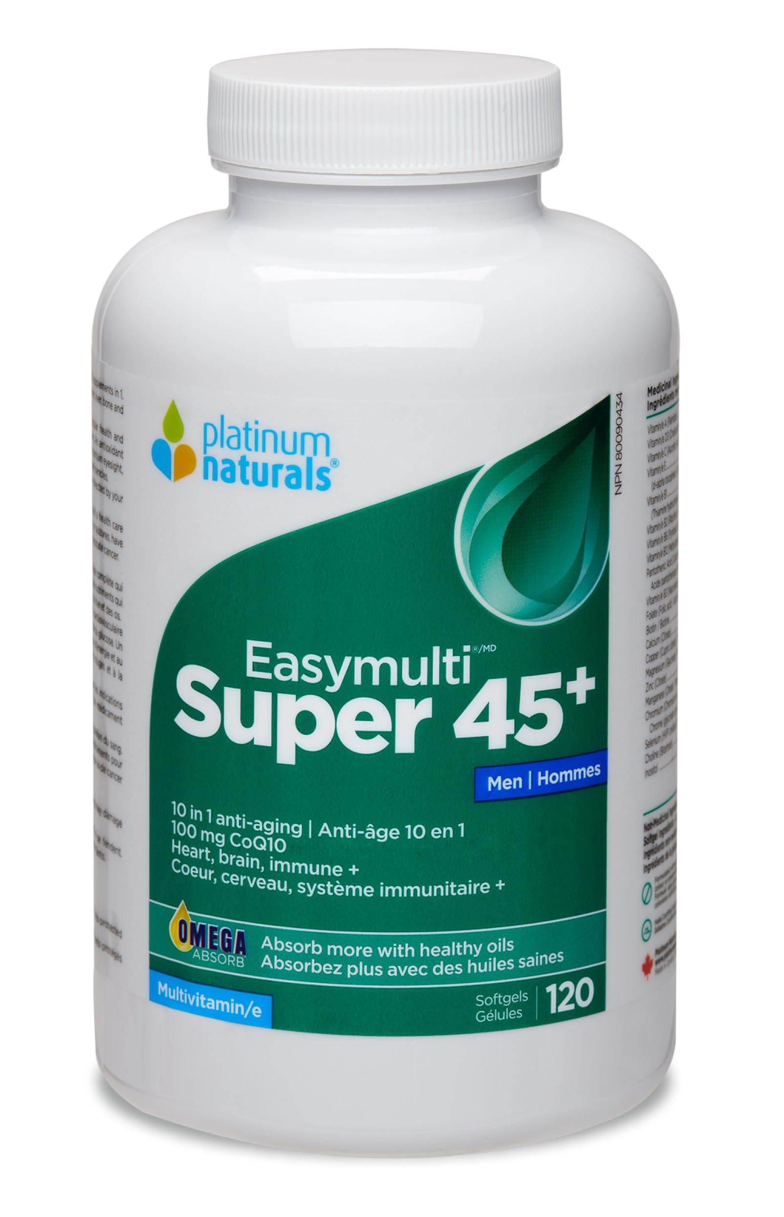 Platinum Naturals Super Easymulti 45+ For Men Capsules 120