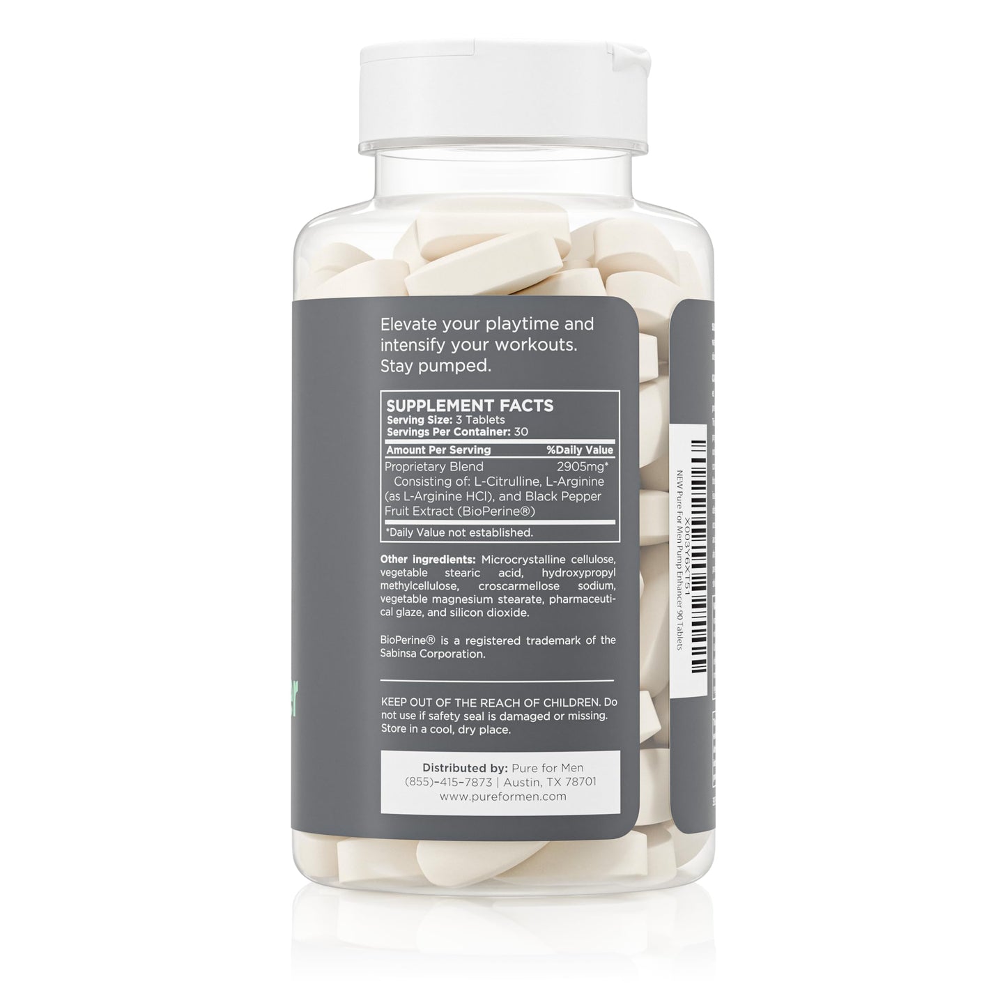 Pure for Men Pump Enhancer Capsules, 90 Count