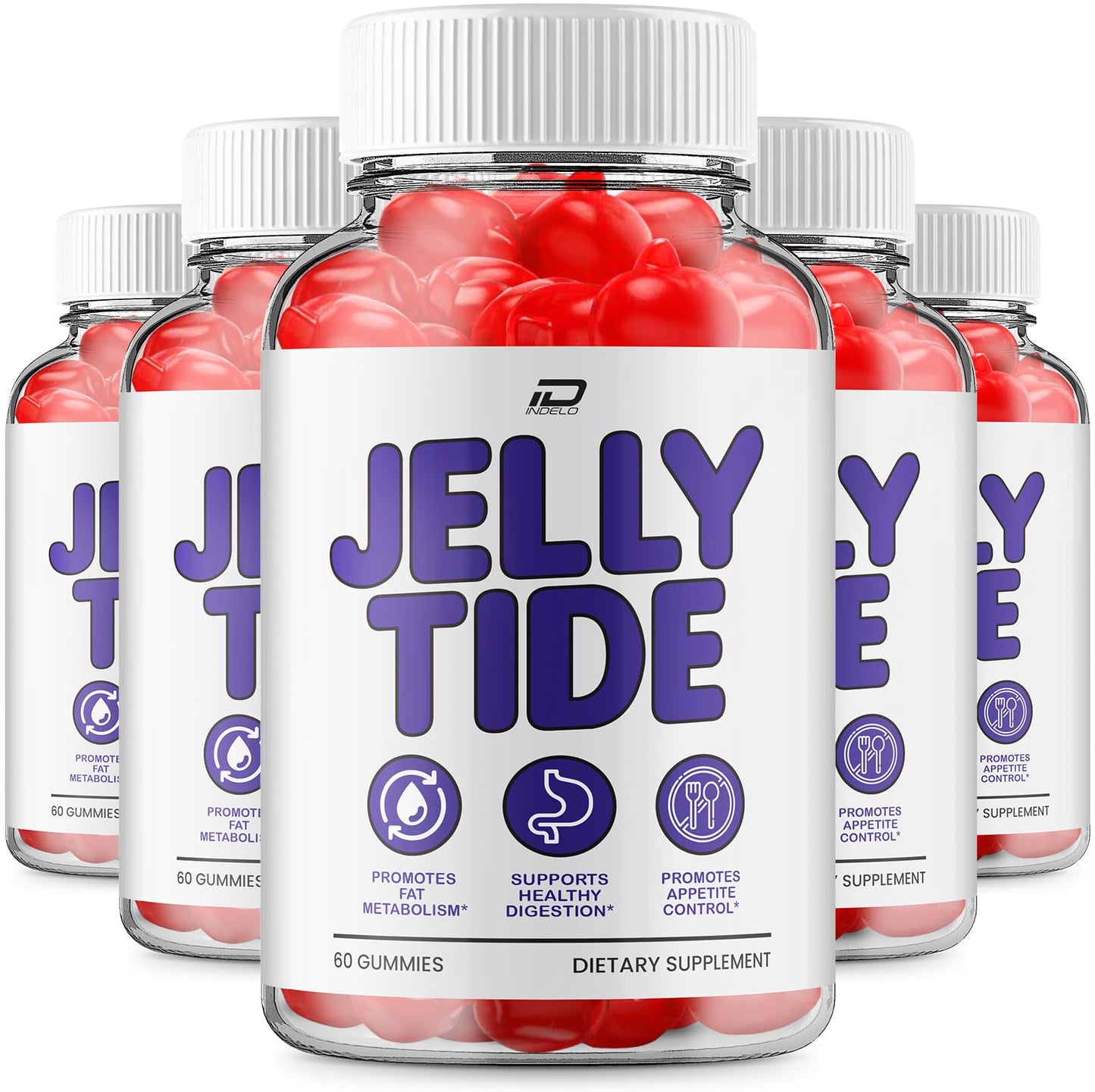 Indelo Jelly Tide ACV Gummies Gummy, 300 Gummies