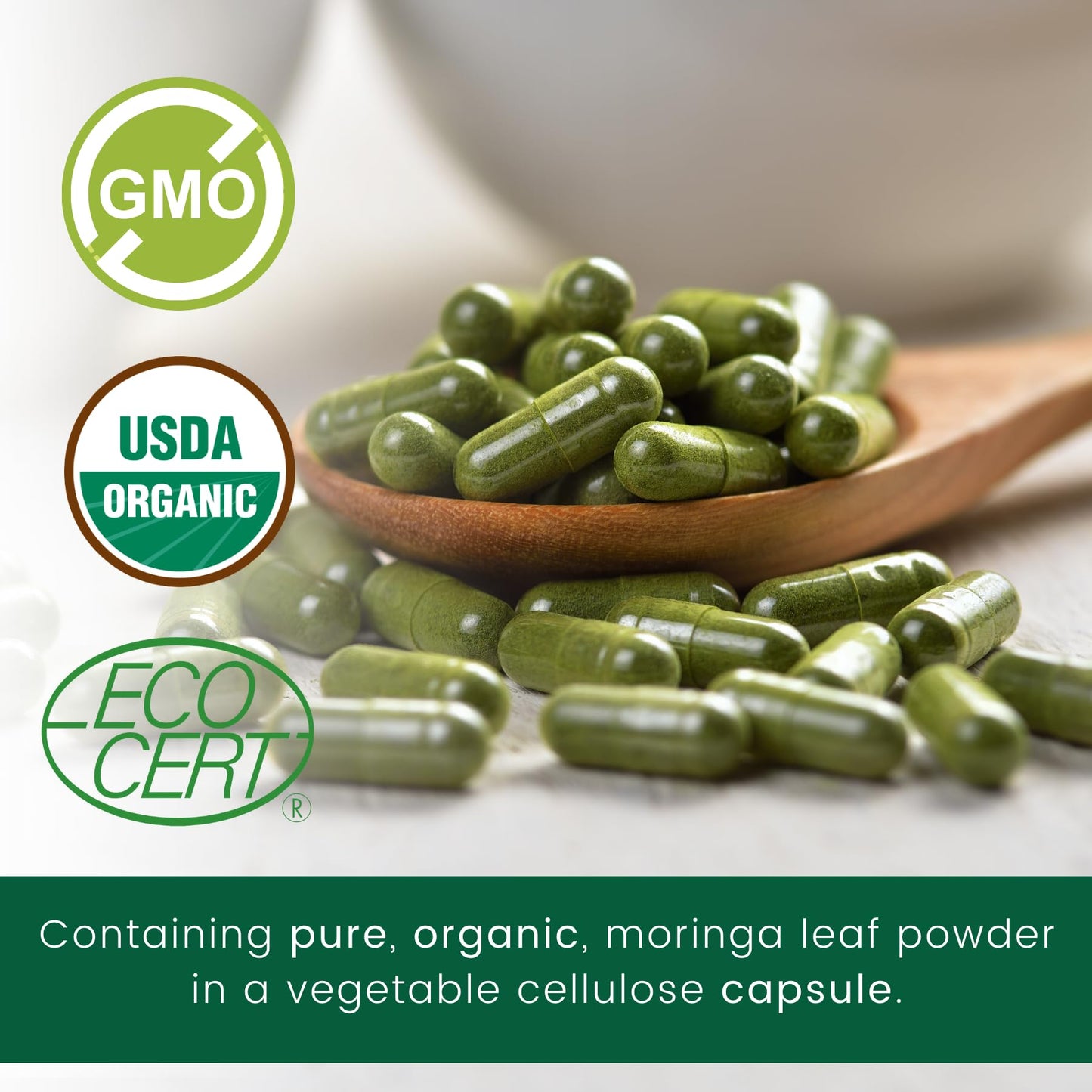 Green Virgin Products Moringa Leaf Powder 120 Count