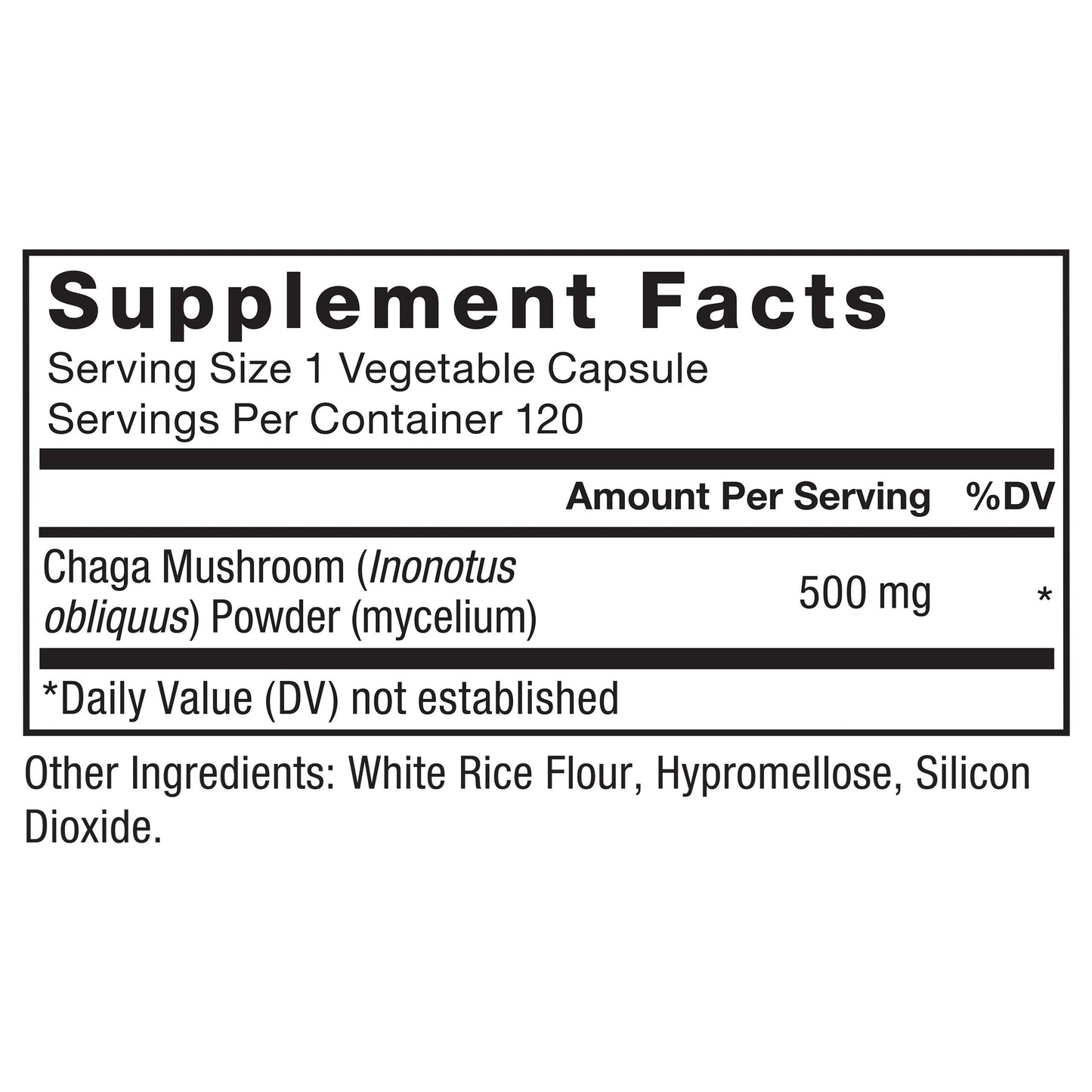 Force Factor Chaga Mushrooms Capsule 120 Count