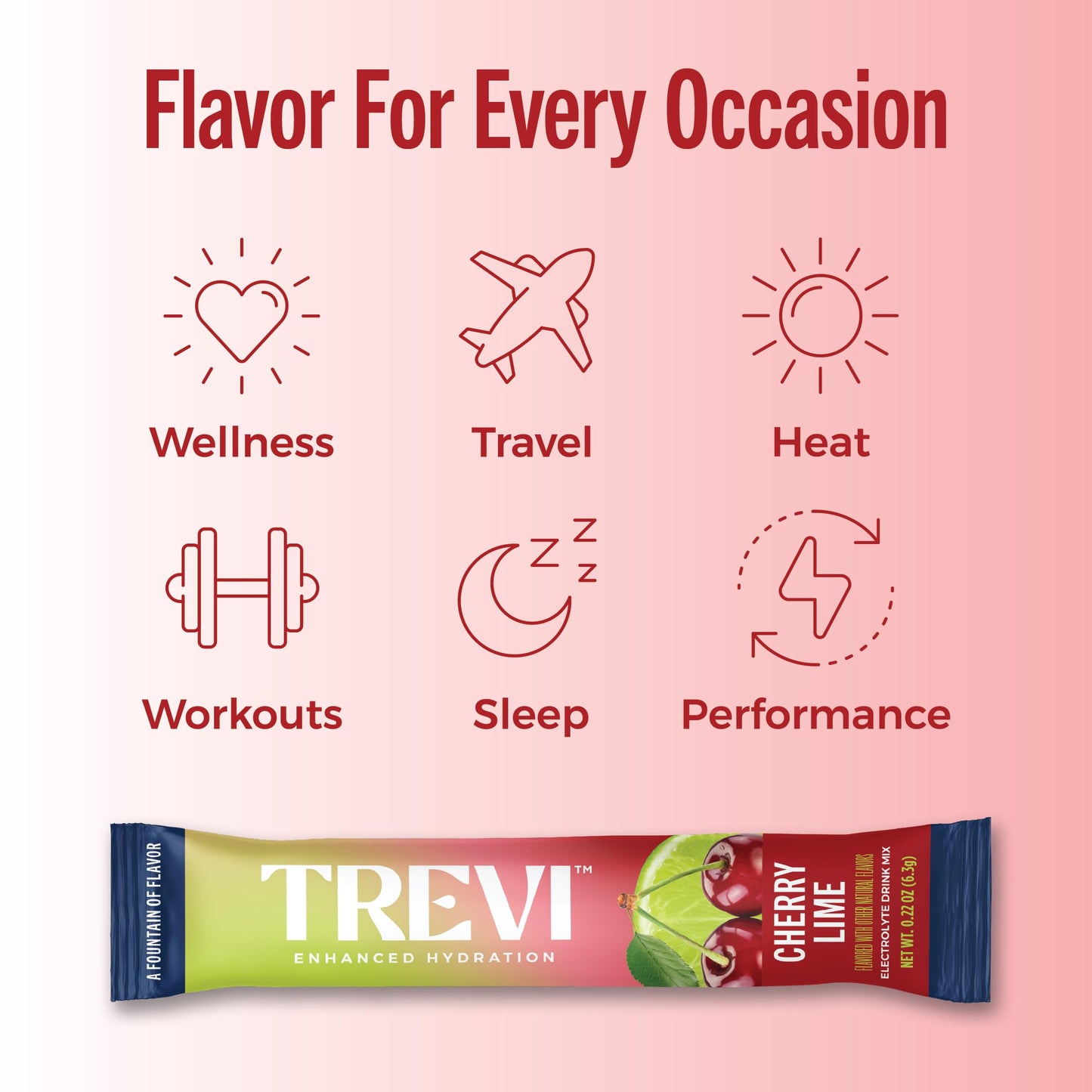 TREVI Electrolytes Powder Packets Sugar Free Hydration Arctic Frost, 28 Servings, 6.22